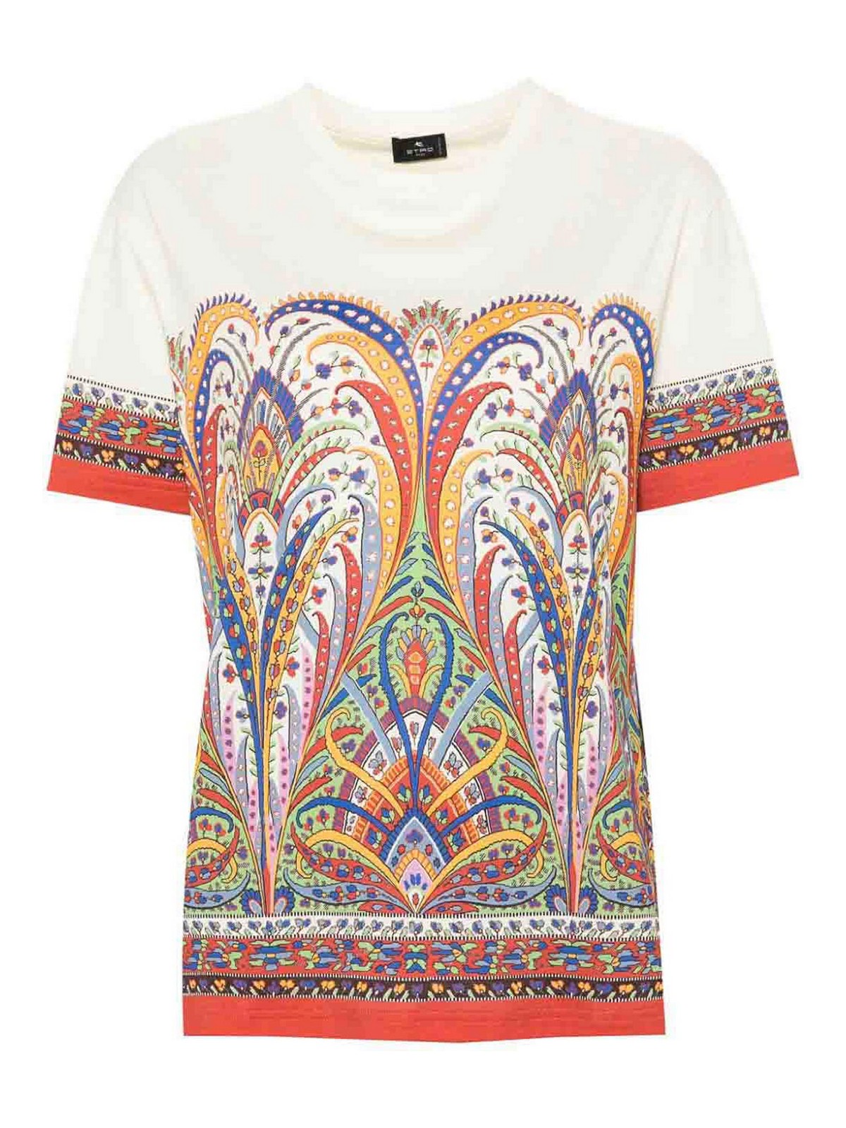 Shop Etro Paisley T-shirt In Multicolour