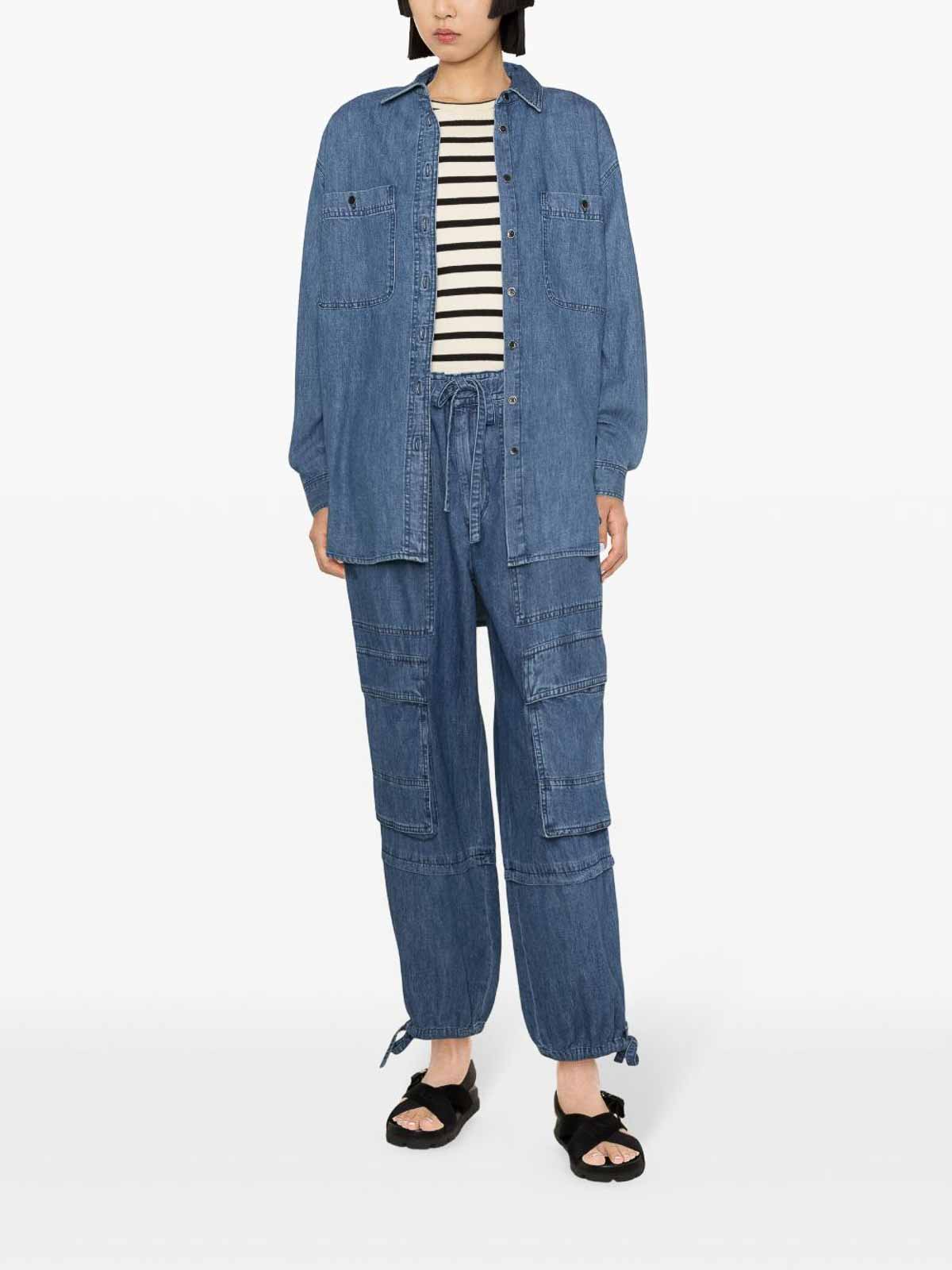 Shop Isabel Marant Straight Leg Jeans In Blue