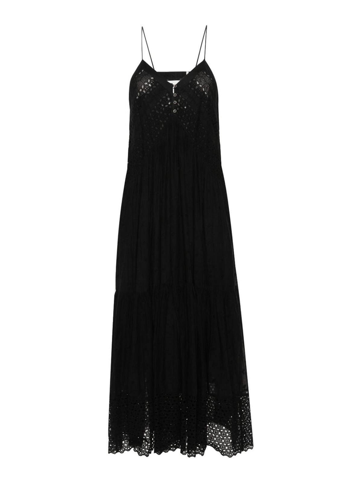 Shop Isabel Marant Vestido Largo - Negro In Black