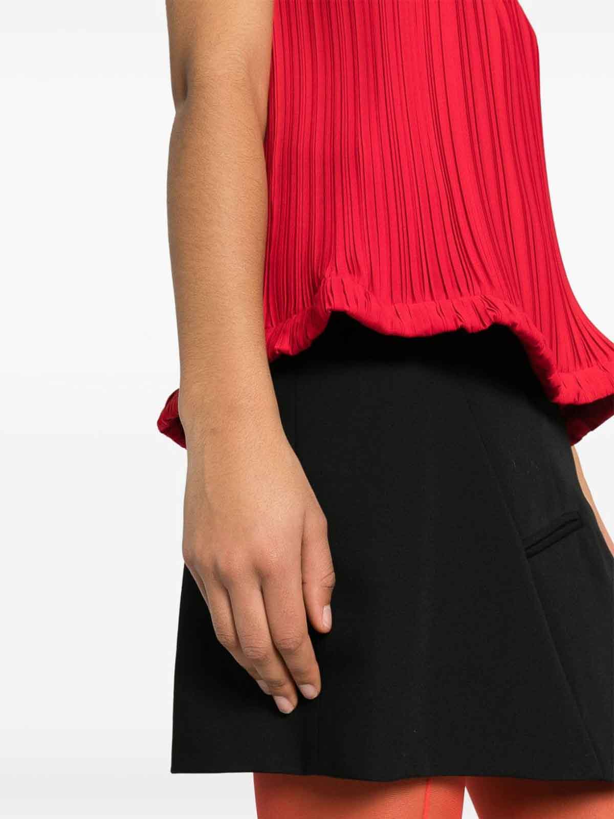 Shop Lanvin Sleeveless Blouse In Red