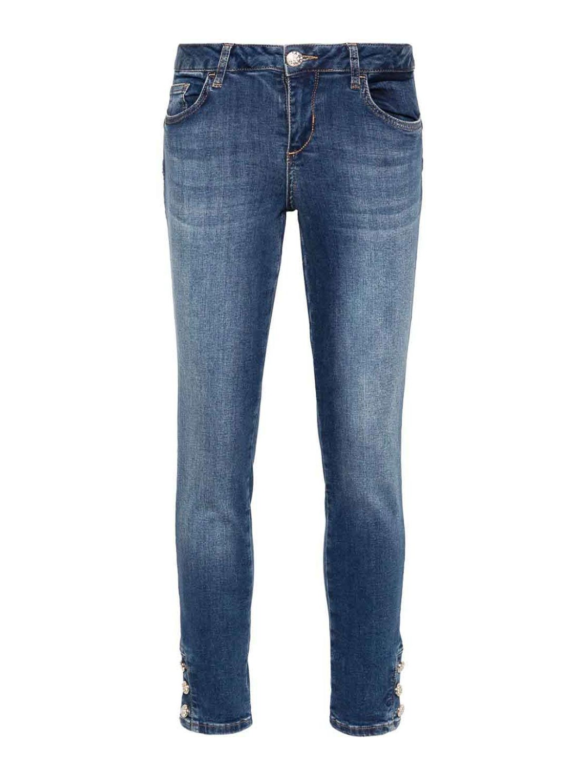 Shop Liu •jo Skinny Jeans In Medium Wash