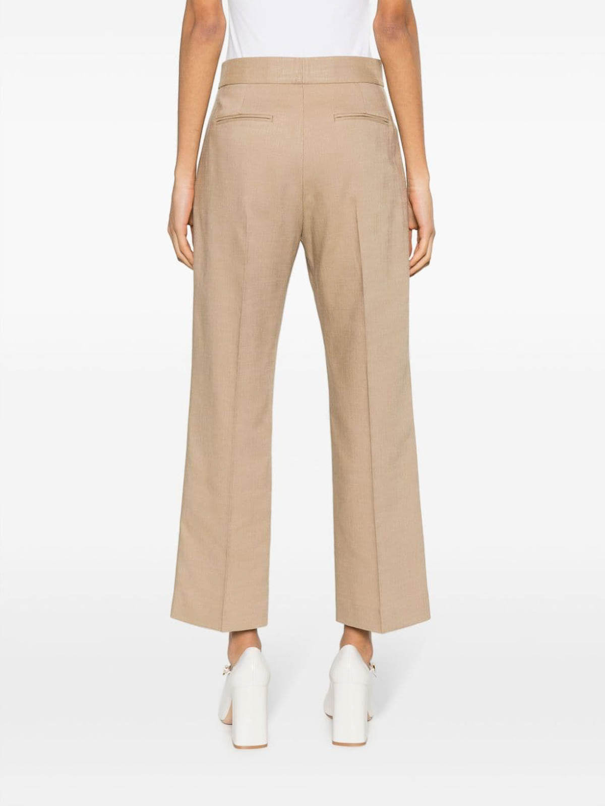 Shop Msgm Jeans In Beige