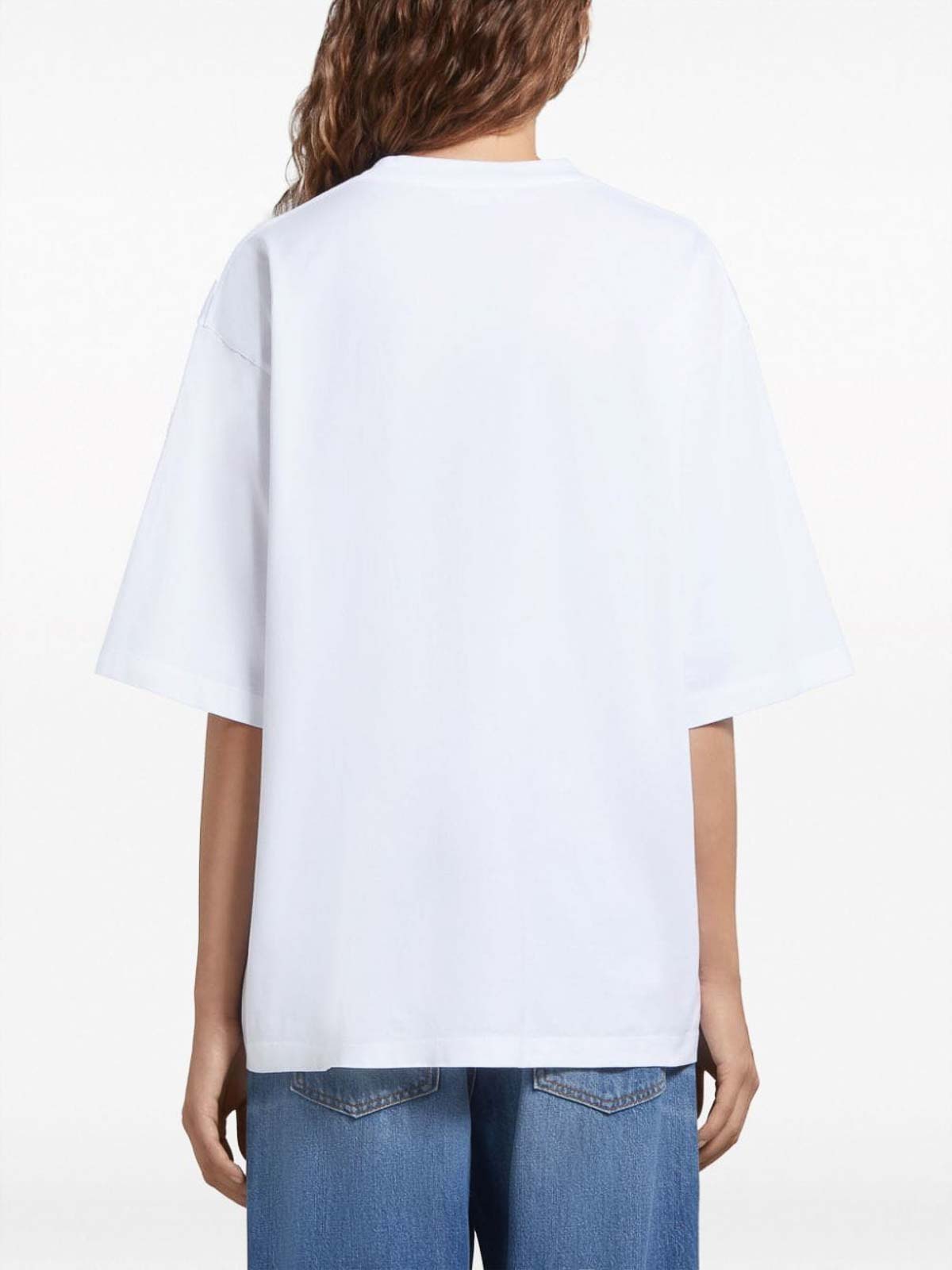 Shop Marni T-shirt Con Stampa In White