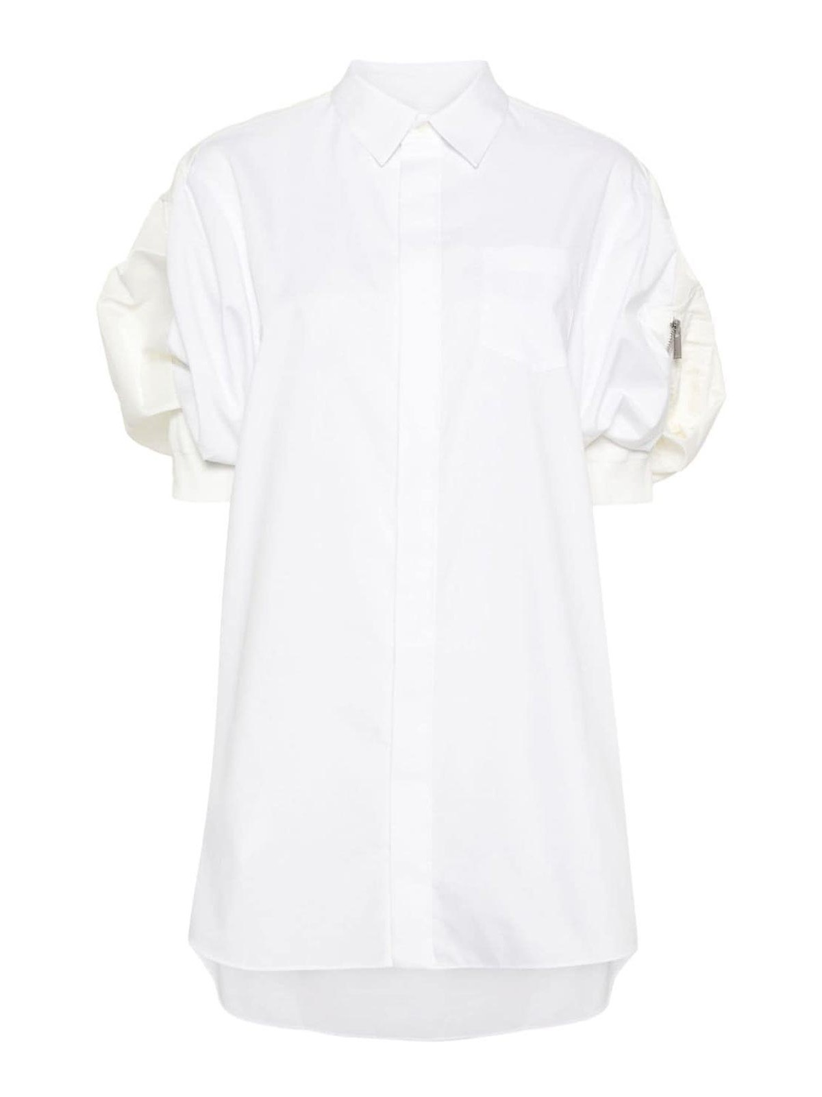 Shop Sacai Minifalda - Blanco In White