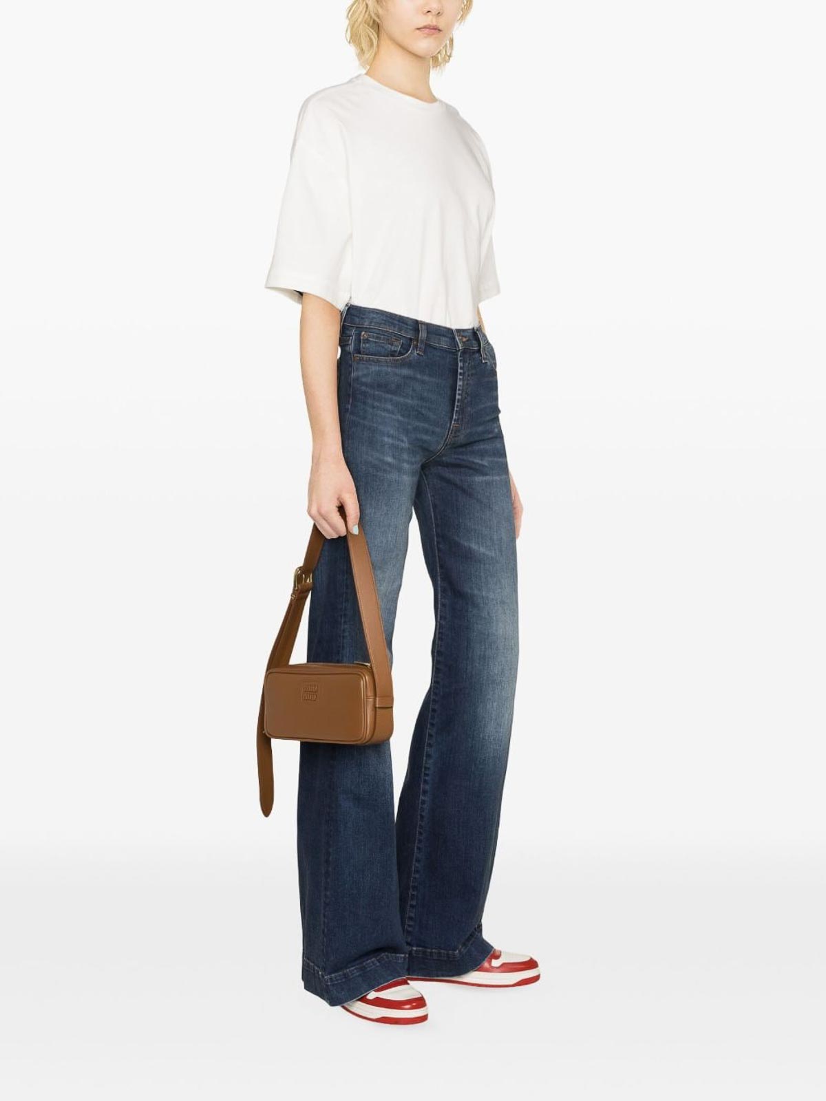 Shop Seven Flared Jeans In Blue