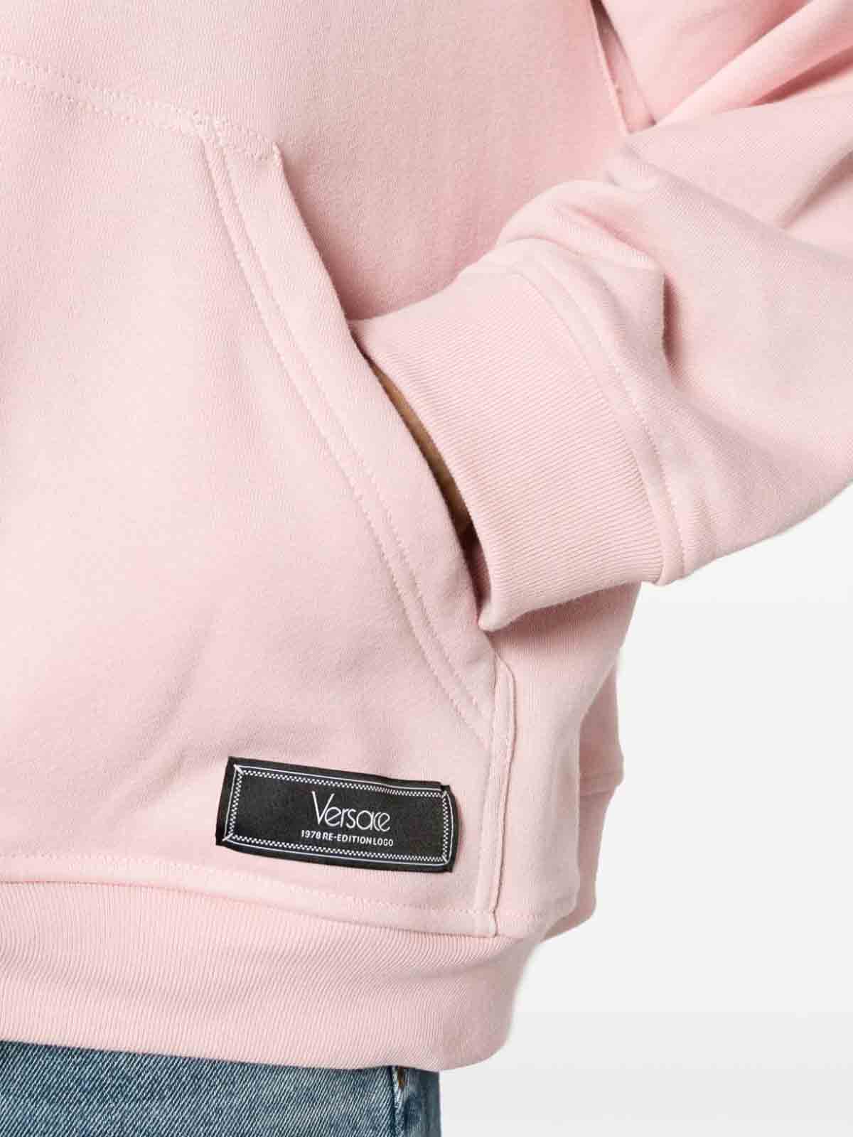 Shop Versace Sweatshirt In Pink