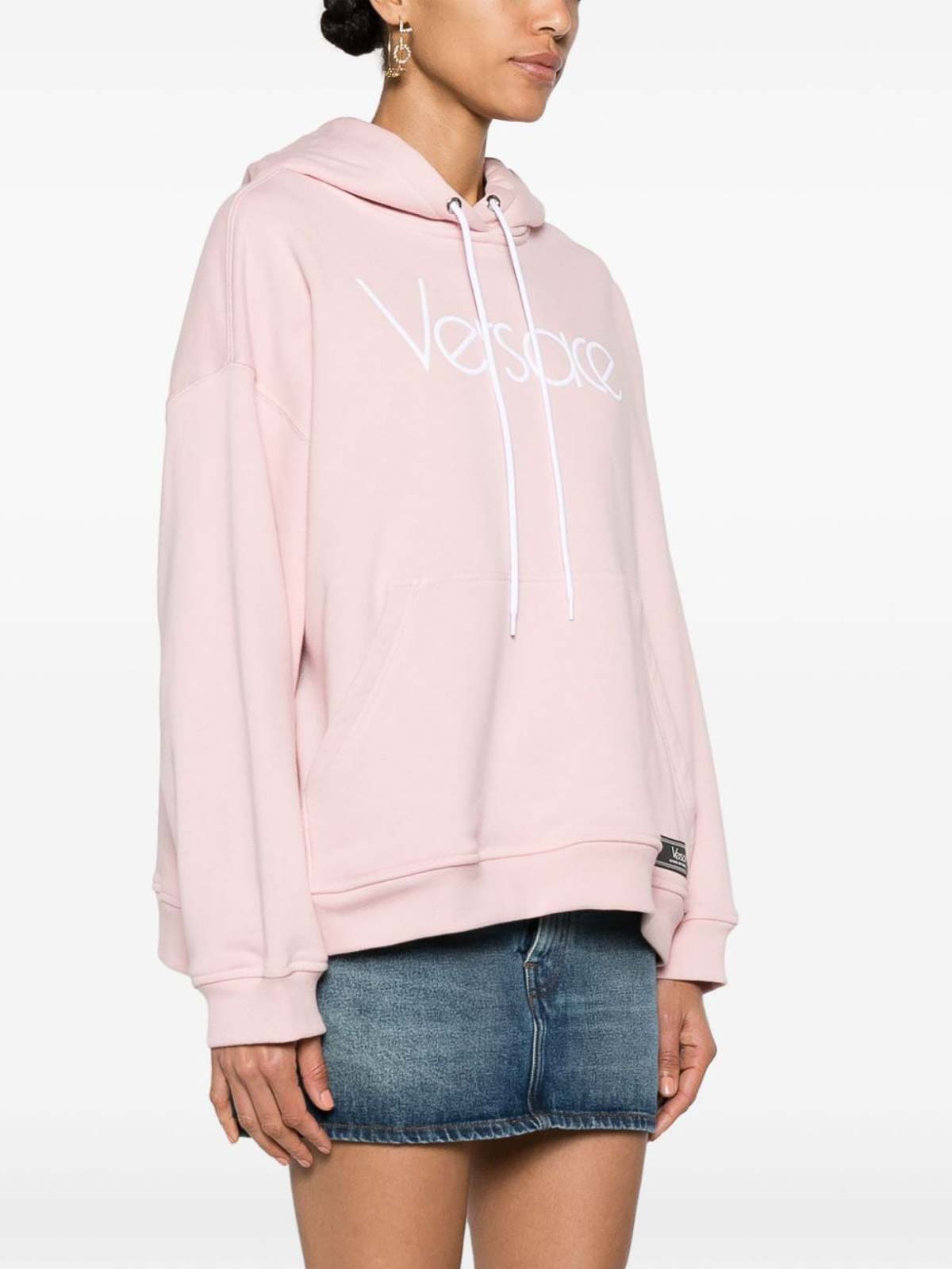 Shop Versace Sweatshirt In Pink