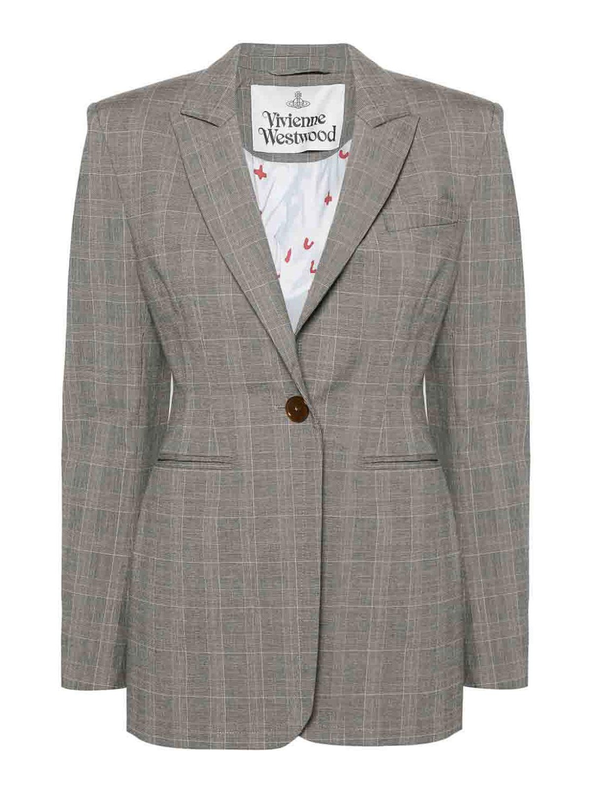 Shop Vivienne Westwood Blazer - Gris In Grey