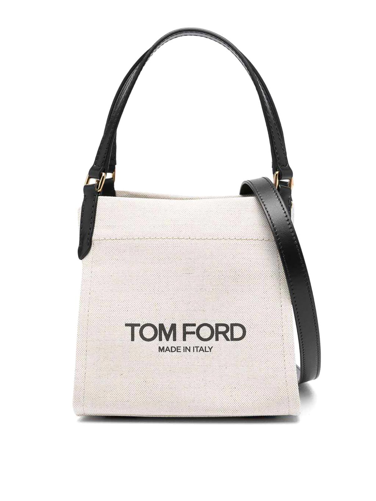 Tom Ford Small Amalfi Tote Bag In Grey