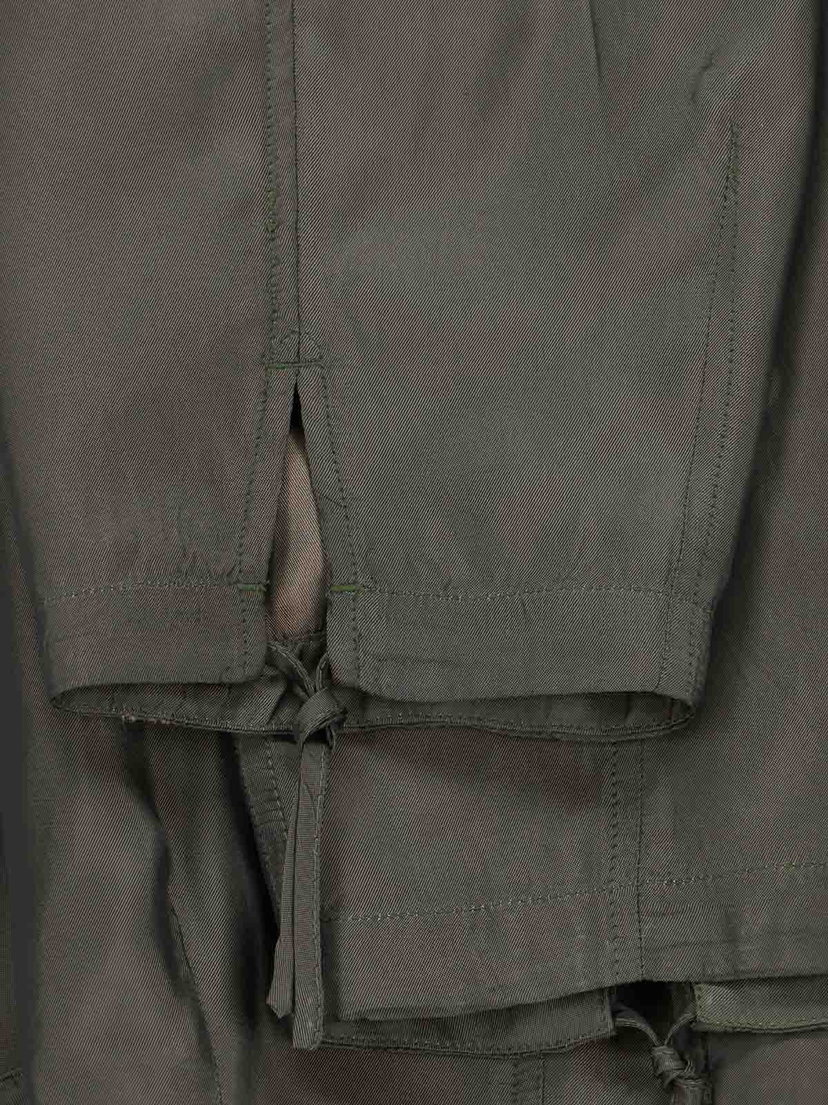 Shop Aspesi Cotton Casual Trousers In Green