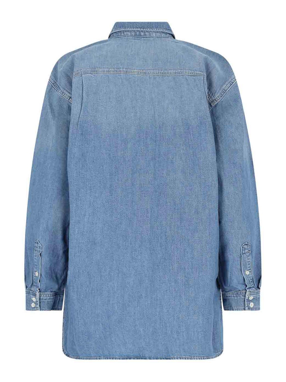Shop Frame Denim Shirt In Blue