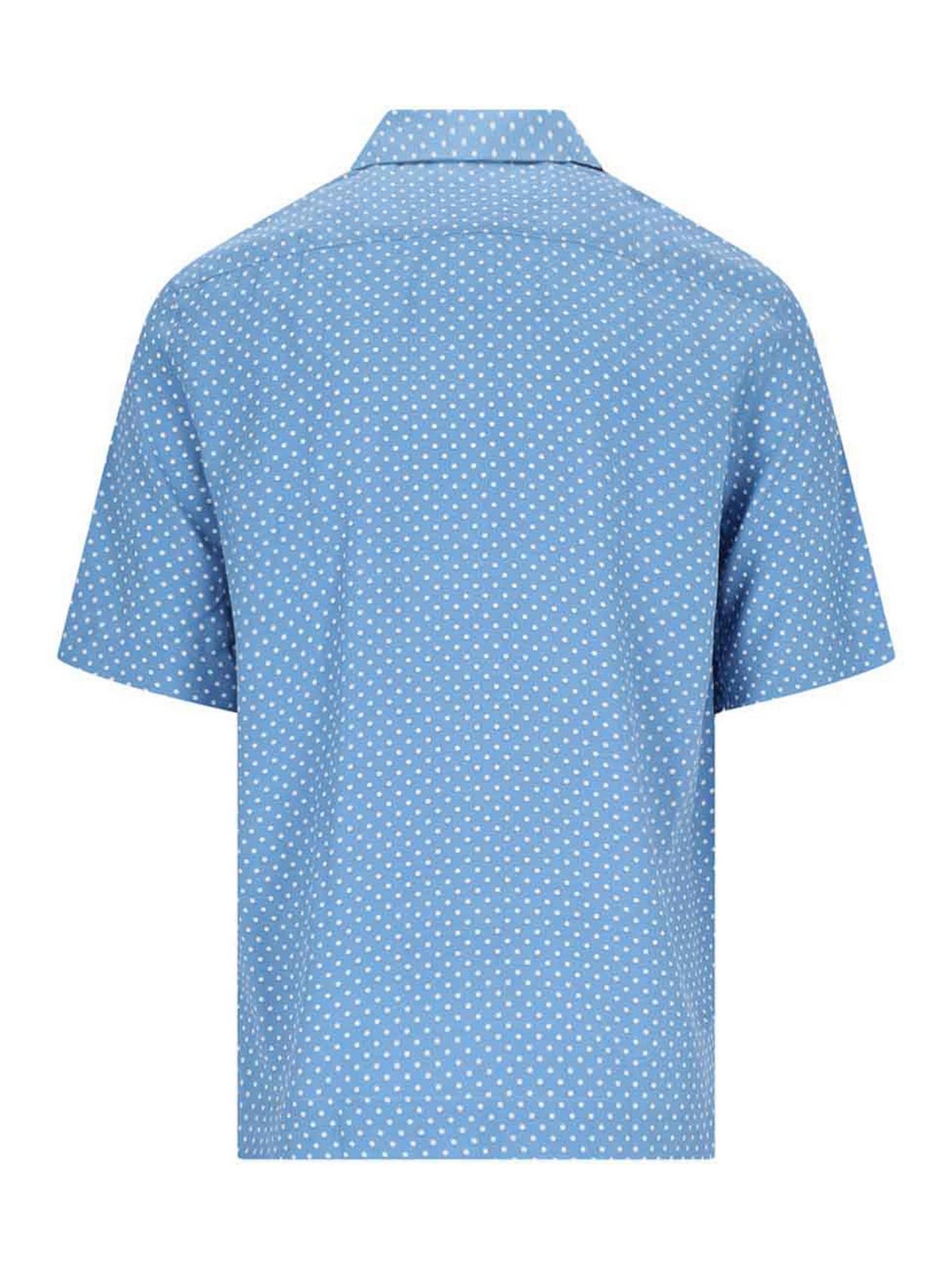 Shop Paul Smith Pois Shirt In Blue