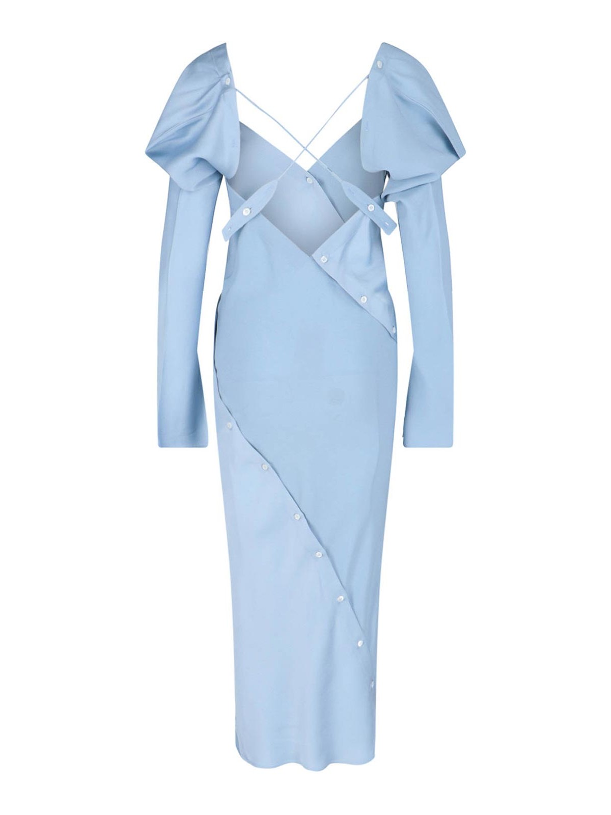 Shop Setchu Origami Maxi Dress In Blue