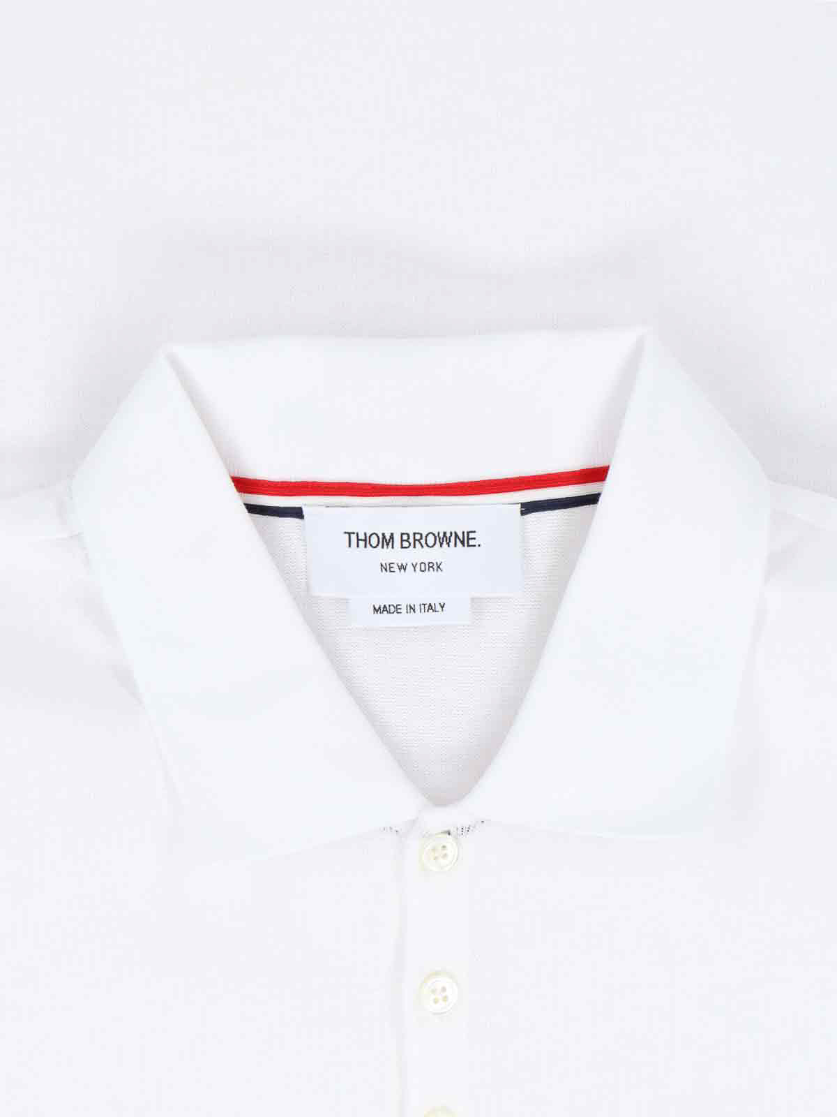 Shop Thom Browne Polo - Blanco In White