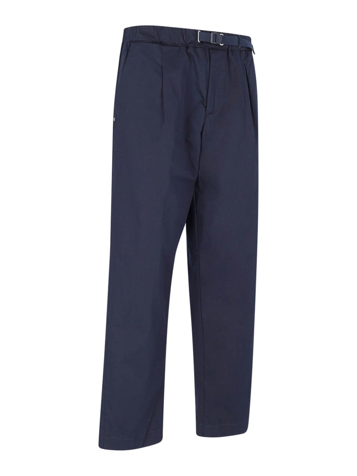 Shop White Sand Casual Trousers In Blue