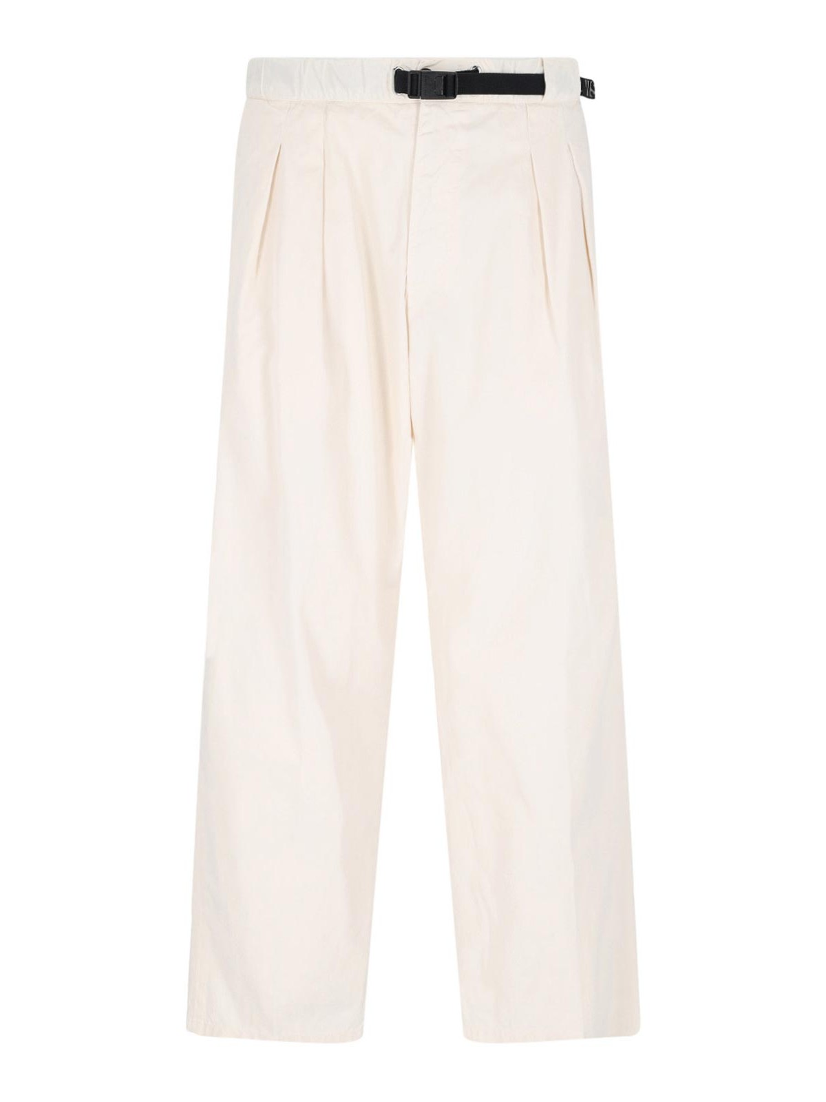 Shop White Sand Casual Trousers In White