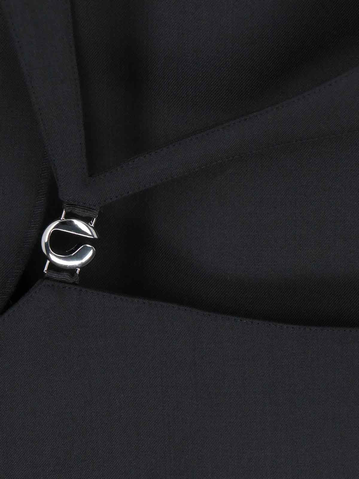 Shop Coperni Mini Cut-out Dress In Black