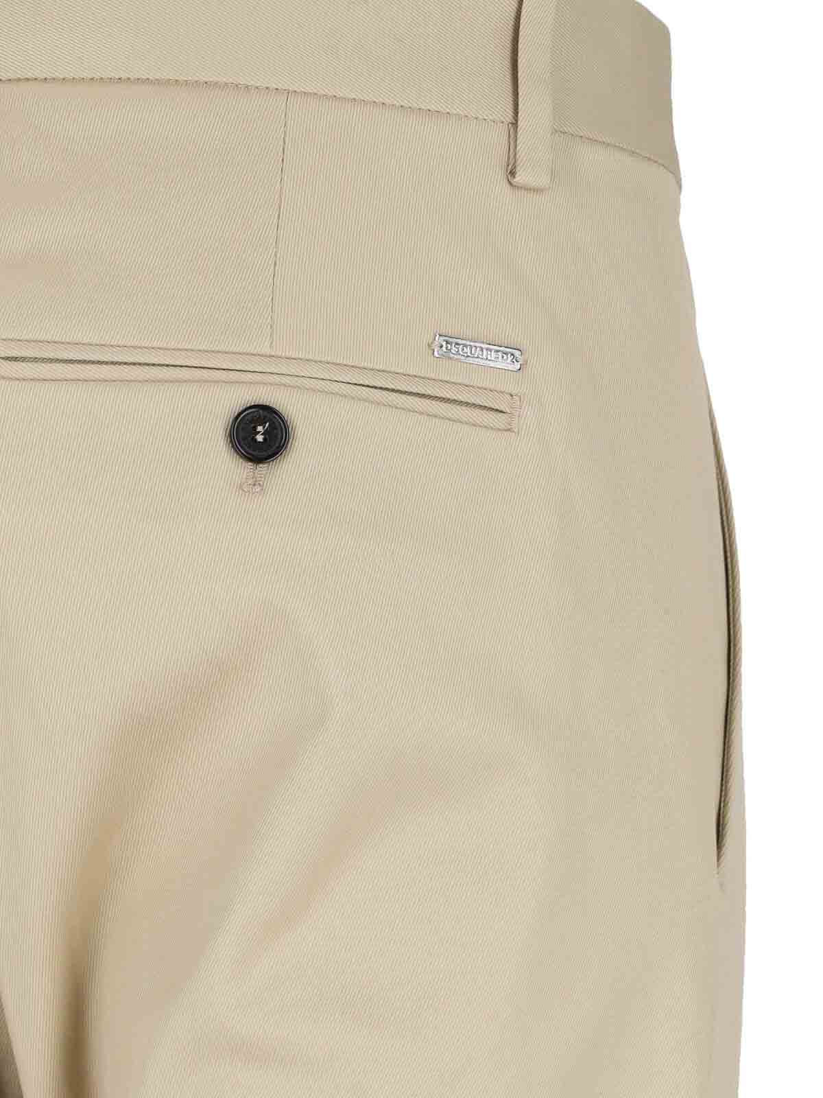 Shop Dsquared2 Casual Trousers In Beige