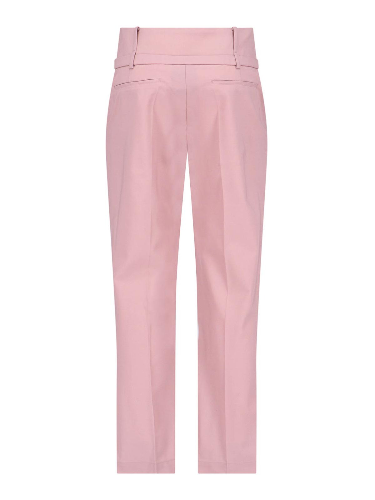 Shop Eudon Choi Casual Trousers In Nude & Neutrals