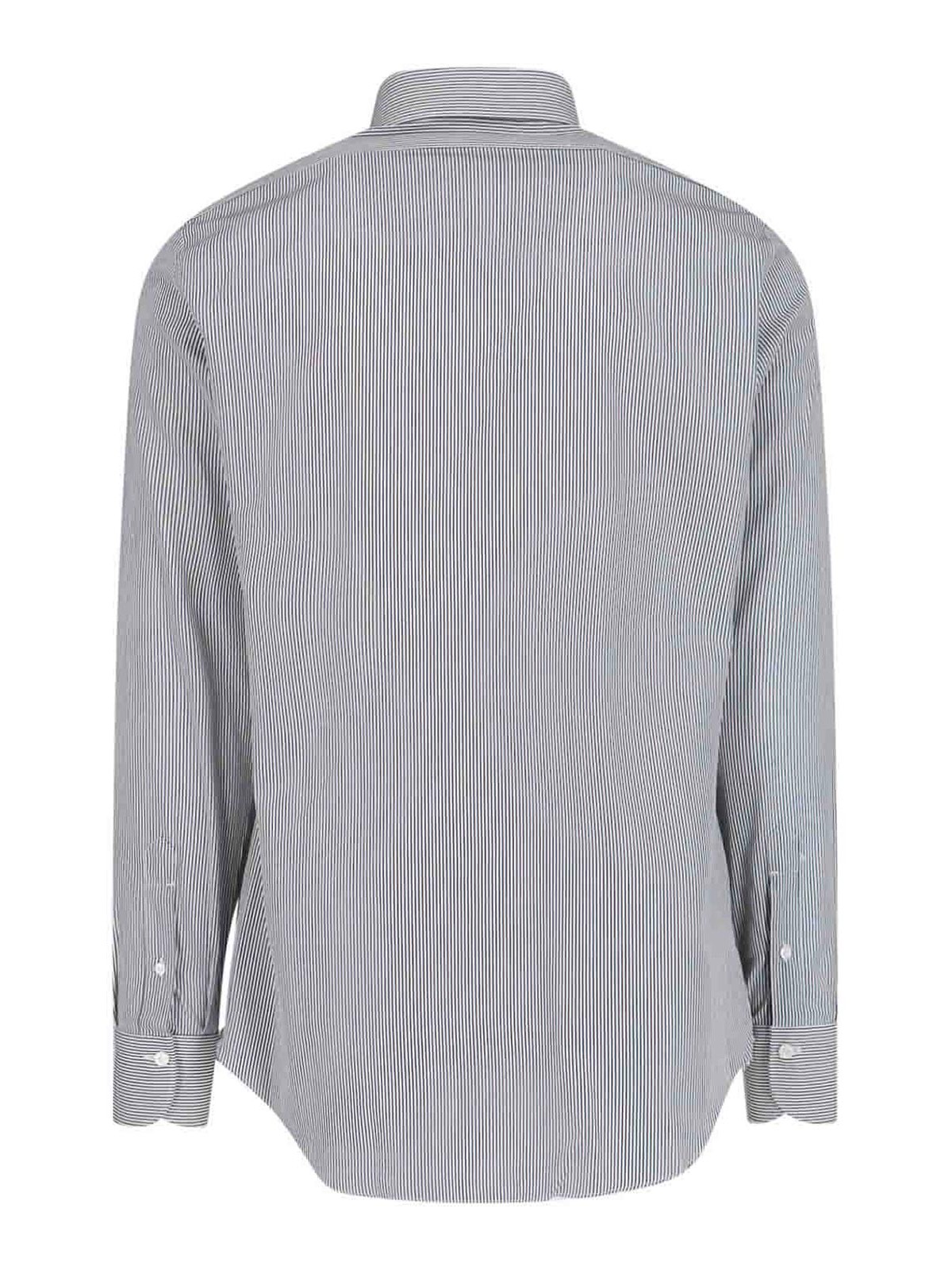 Shop Finamore 1925 Camisa - Gris In Grey