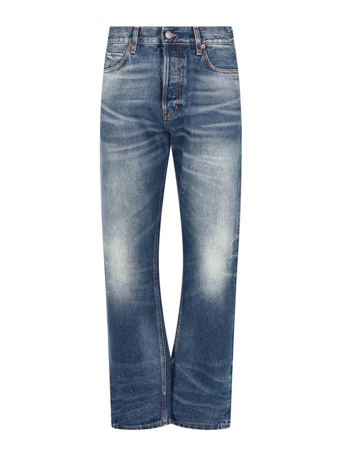 Shop Haikure Straight Leg Jeans In Blue