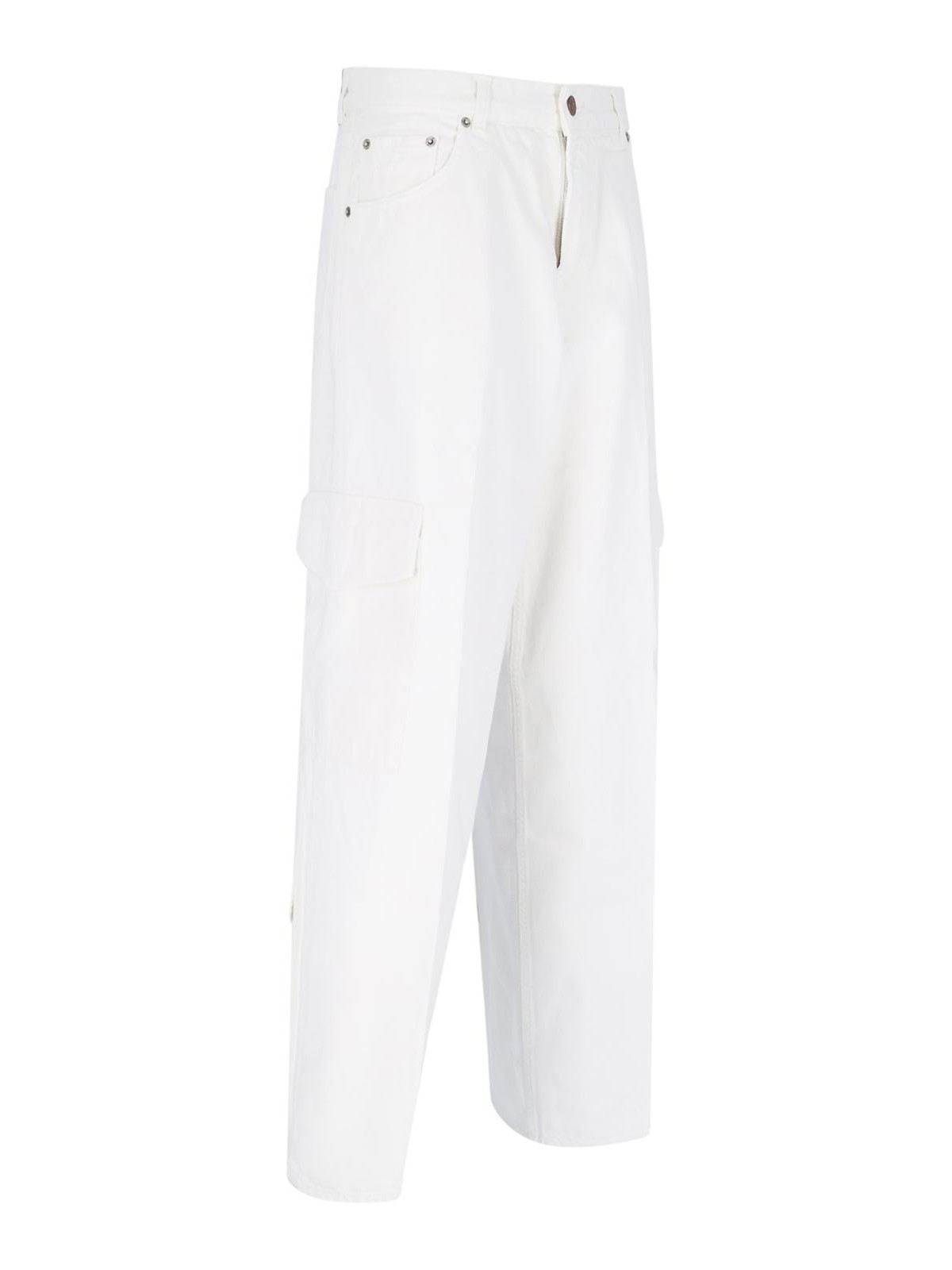 Shop Haikure Cargo Jeans In White
