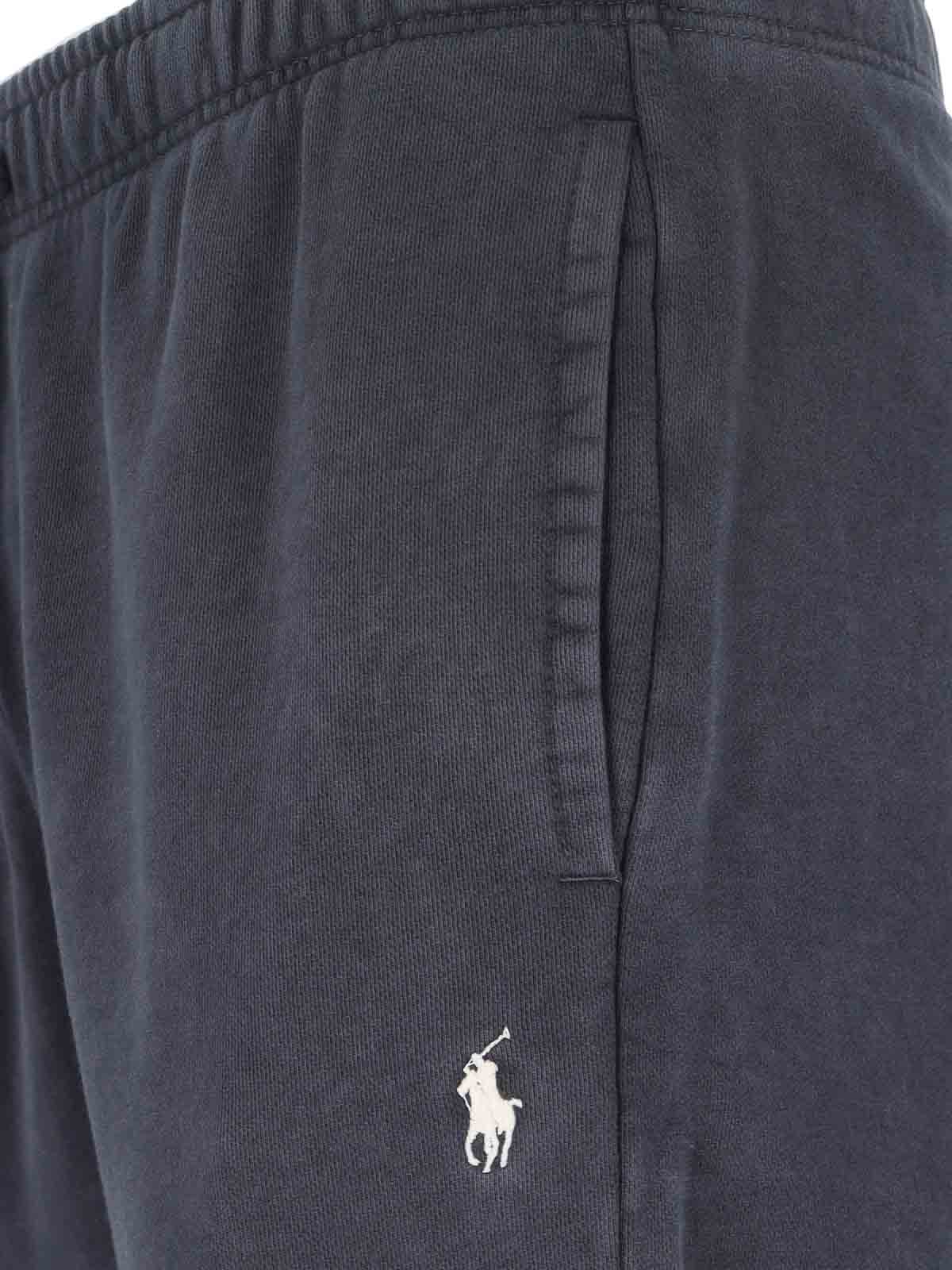 Shop Polo Ralph Lauren Tracksuit Bottom In Black