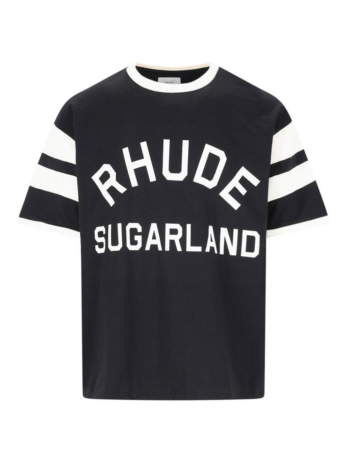 Shop Rhude Camiseta - Negro In Black