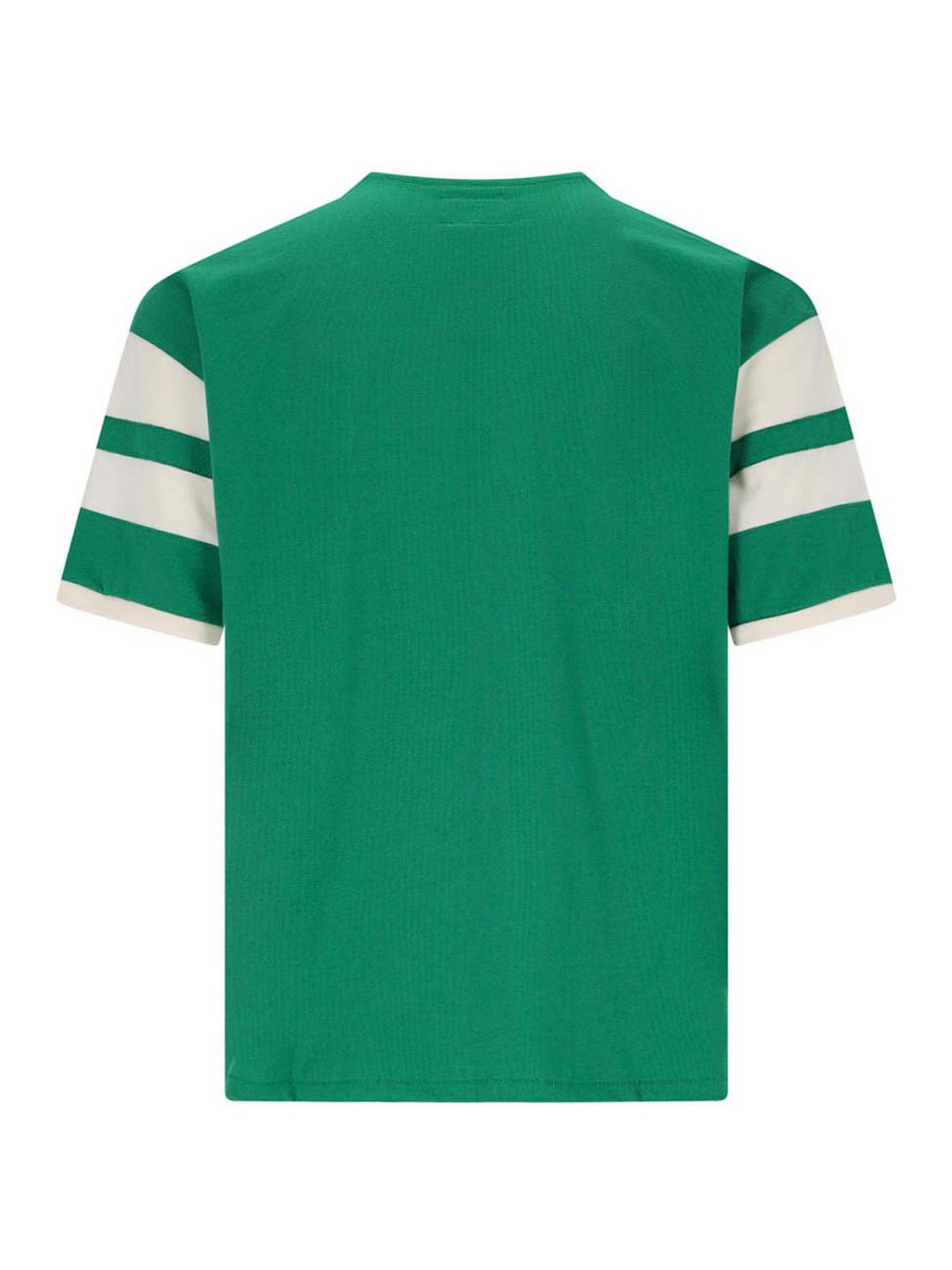 Shop Rhude Logo T-shirt In Green