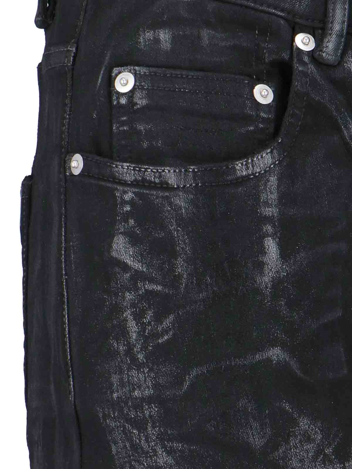 Shop Rick Owens Jeans Slim In Black