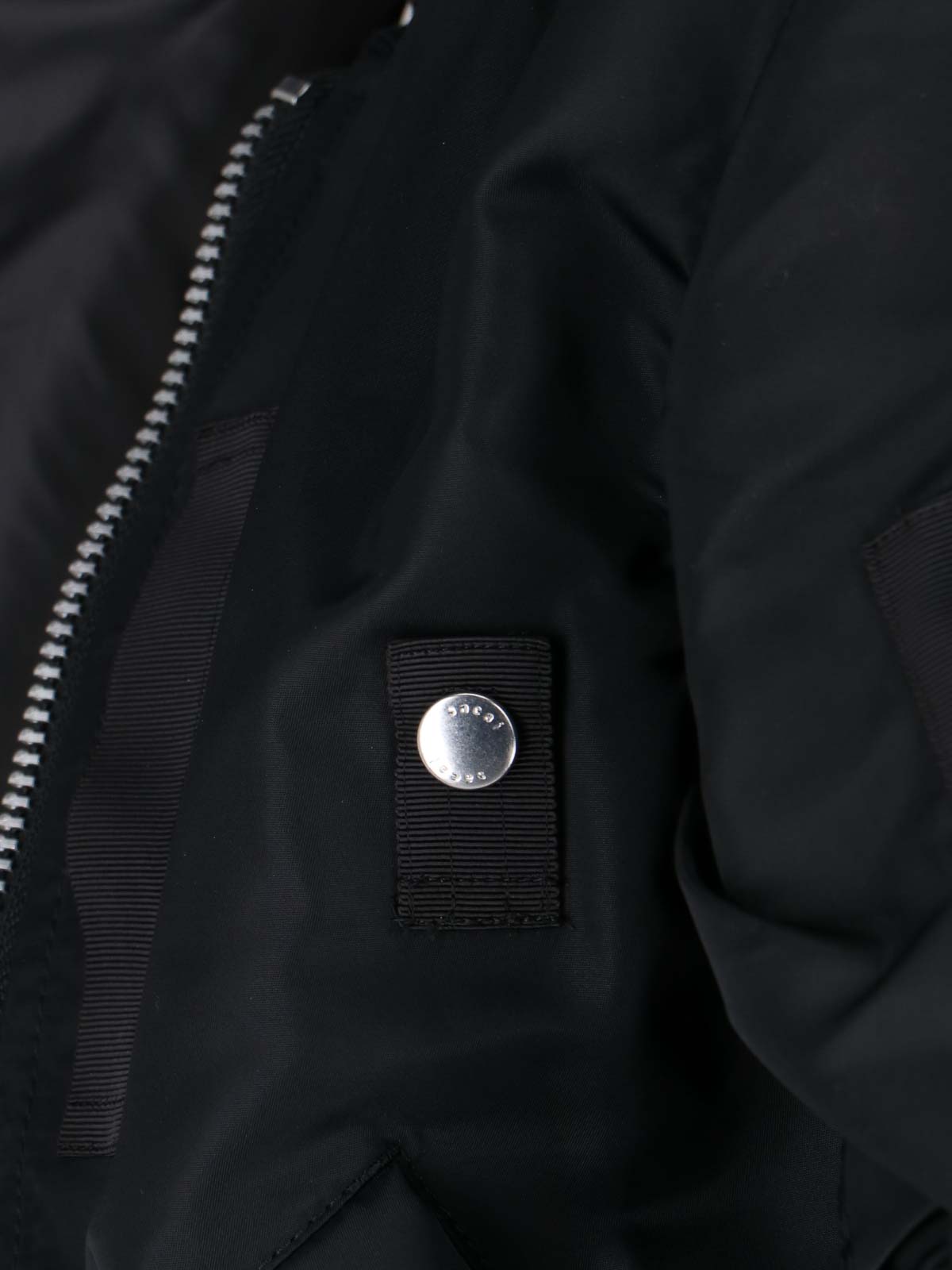 Shop Sacai Casual Jacket In Black