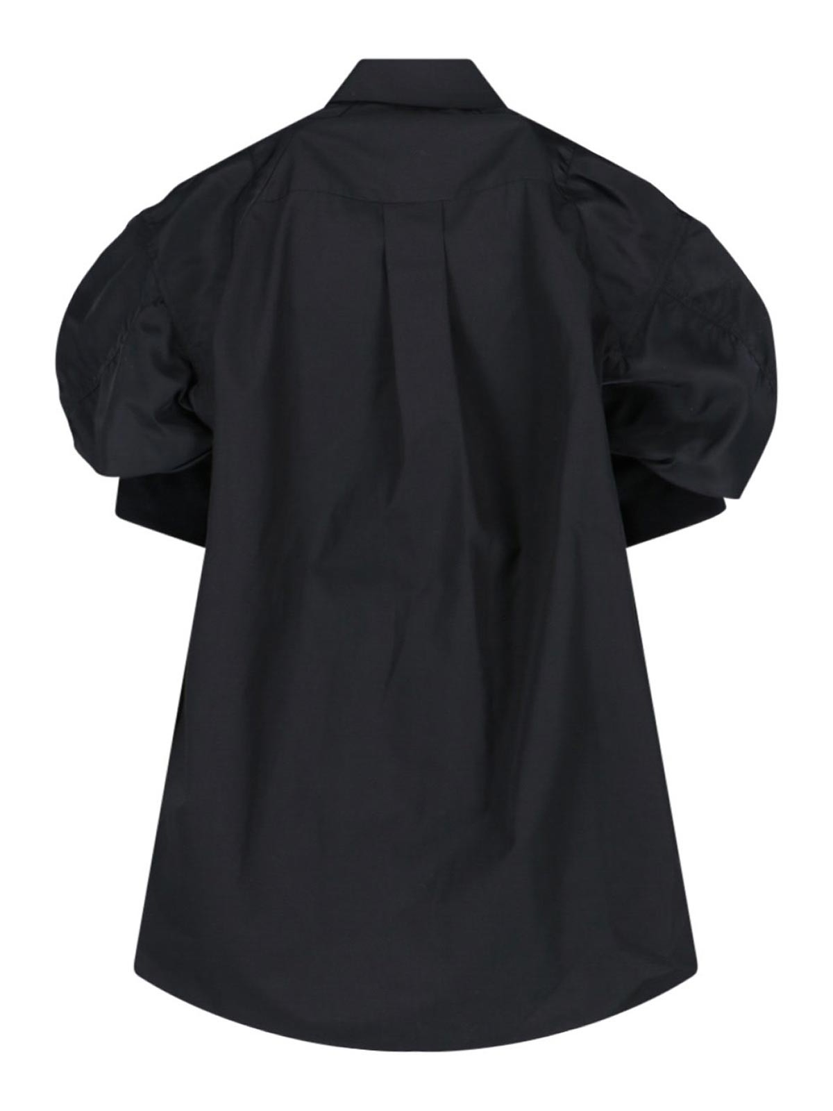sacai◇プリーツシャツ◇ブラック sacai（サカイ） 24SS Cotton Poplin