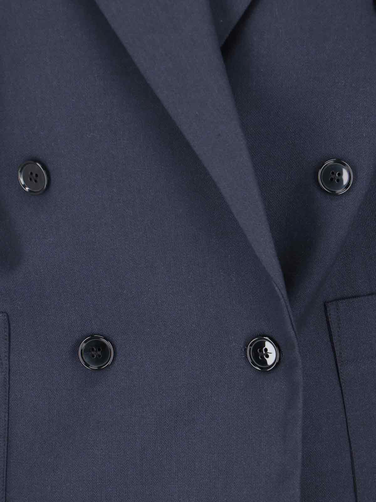 Shop The Garment Double-breasted Blazer In Blue