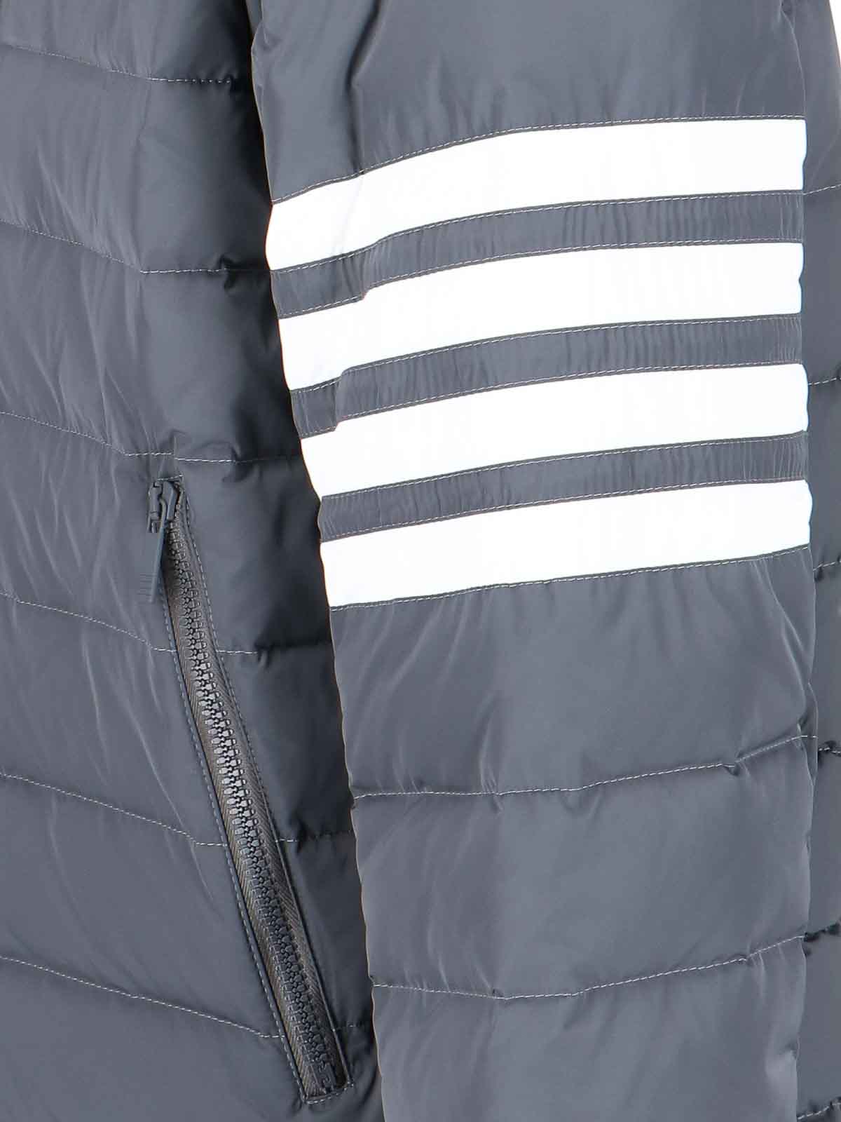 Shop Thom Browne Padded Jacket In Grey