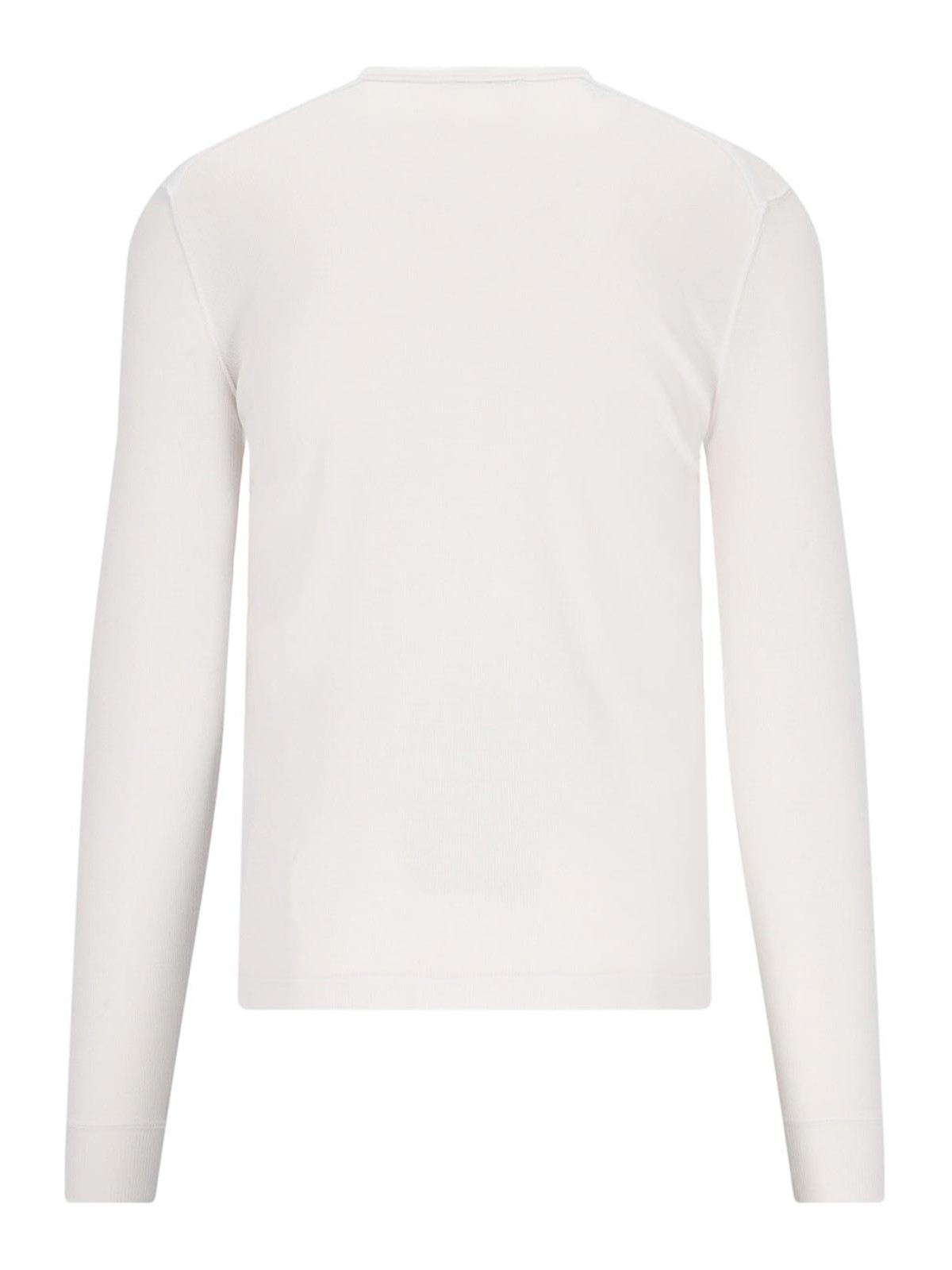 Shop Tom Ford Camiseta - Henley In White