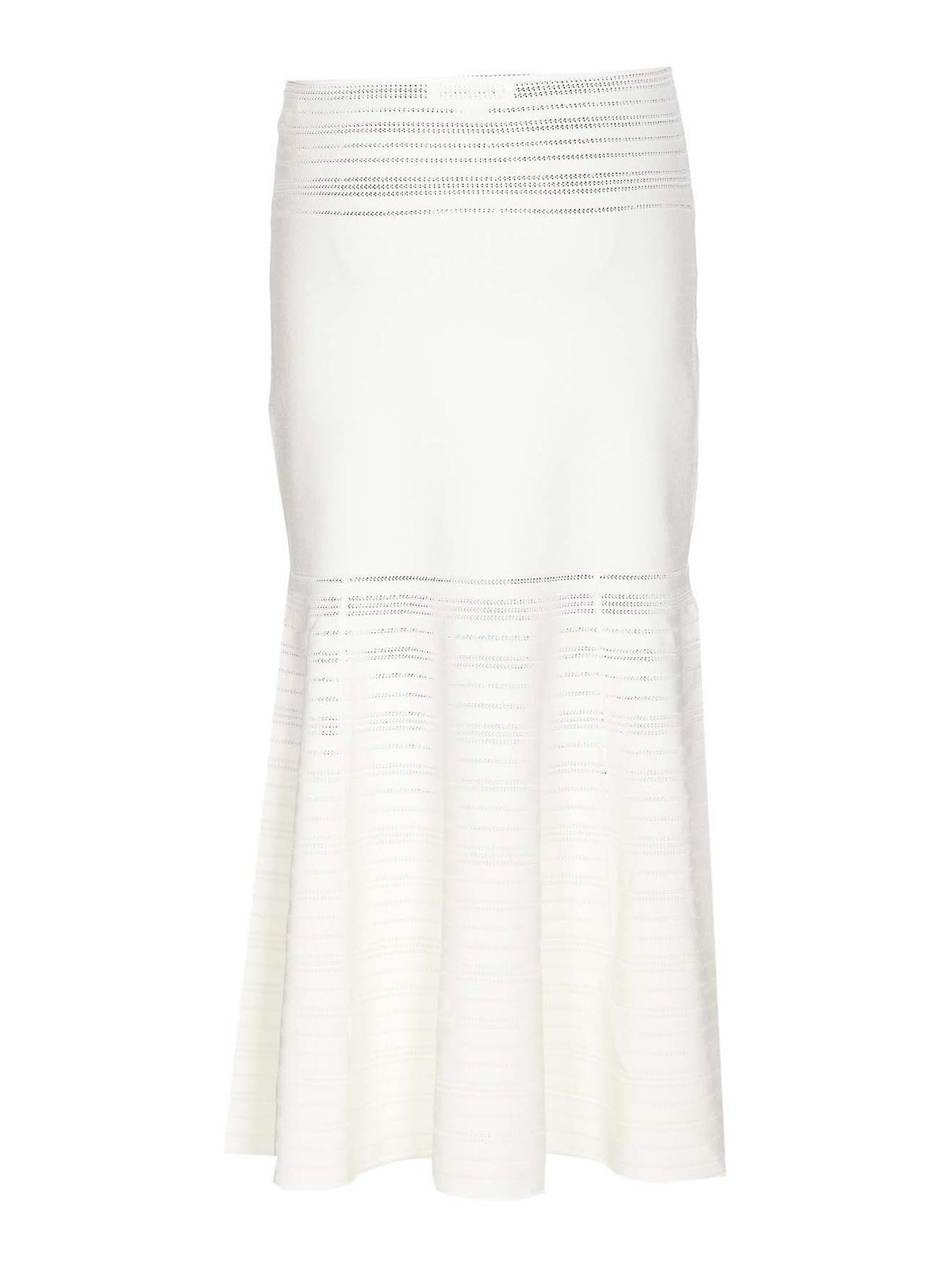 Shop Victoria Beckham Falda Semilarga - Blanco In White