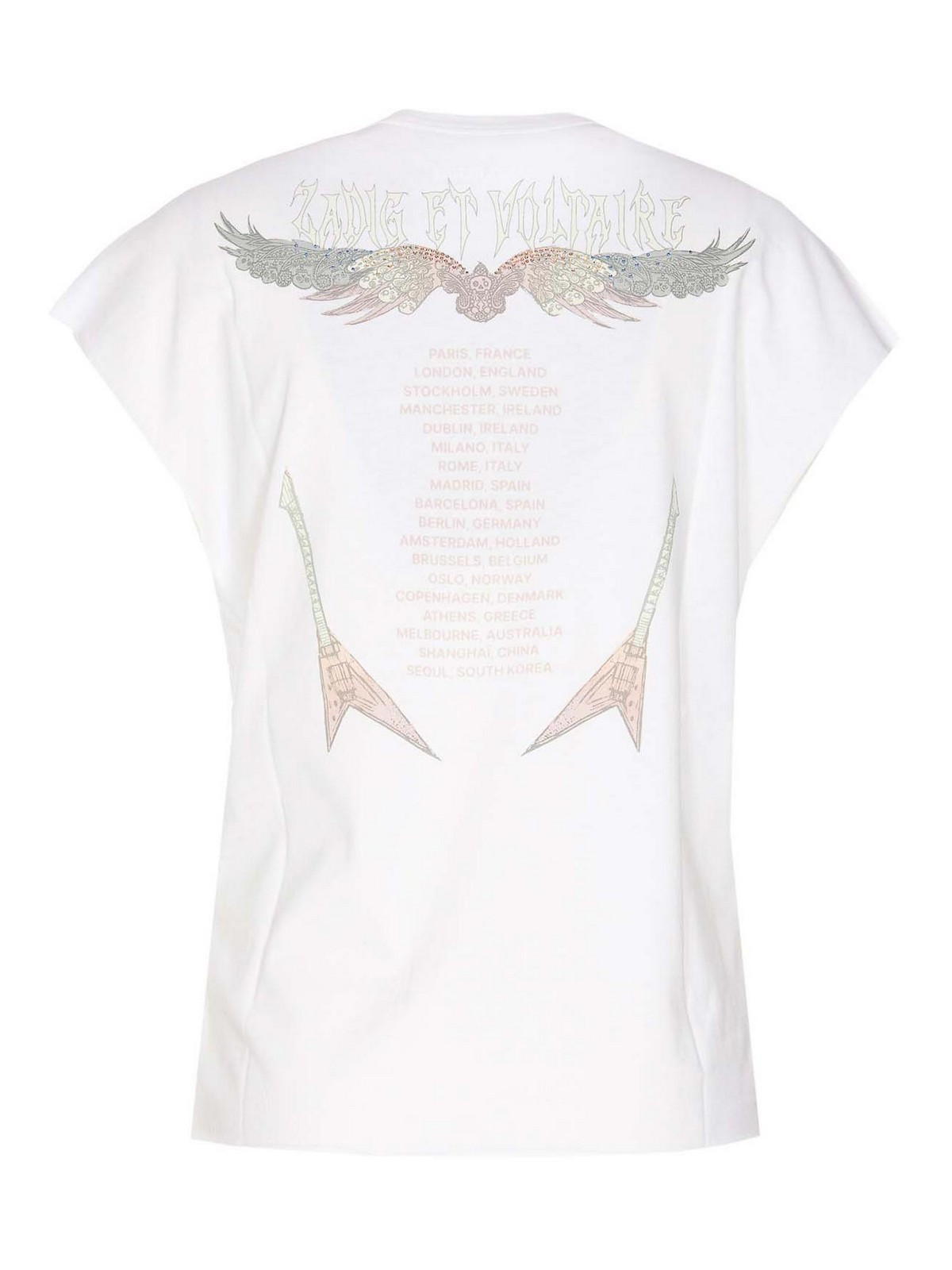 Shop Zadig & Voltaire Cecilia Concert T-shirt In White