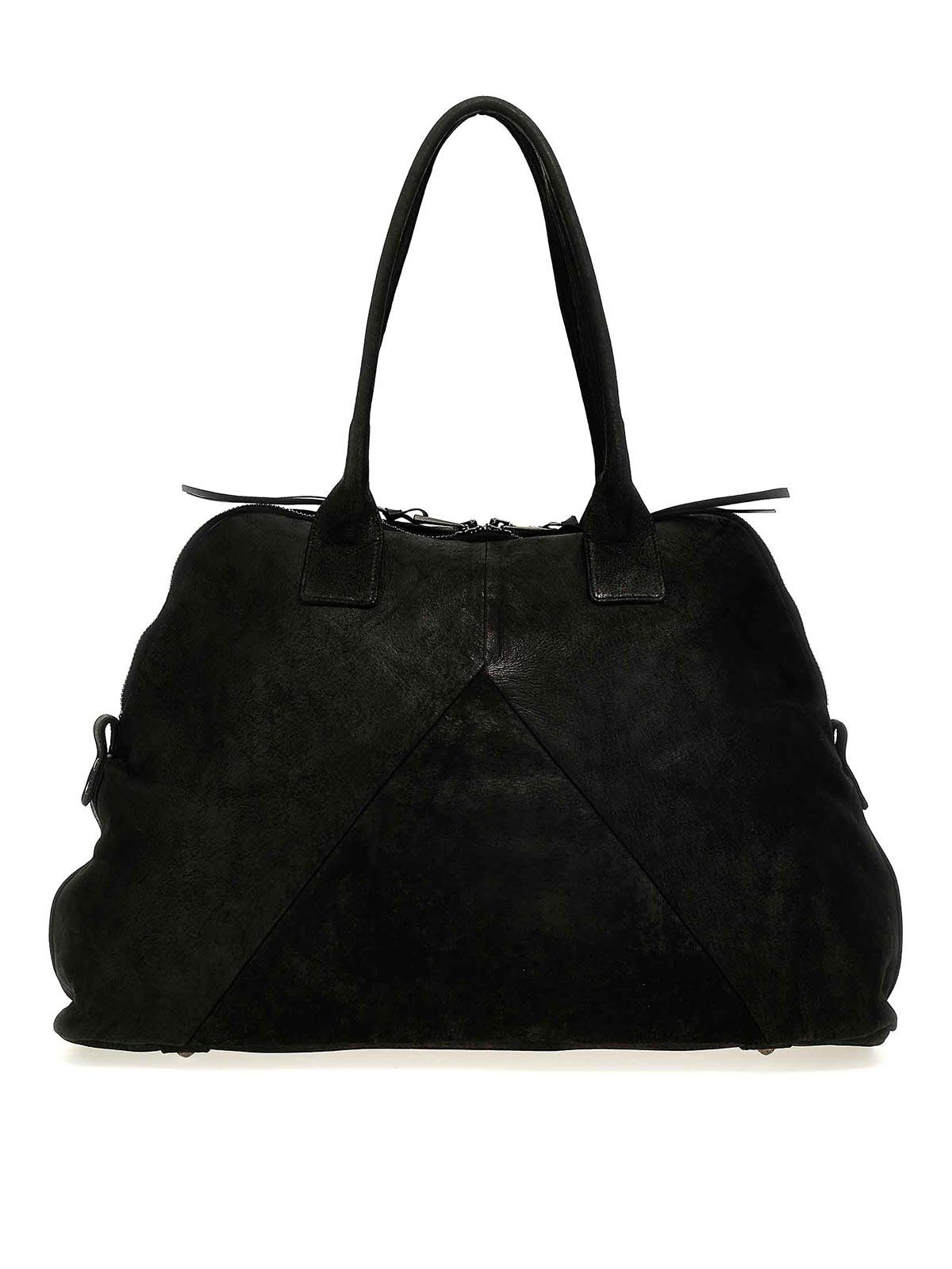 Giorgio Brato Leather Travel Bag In Black