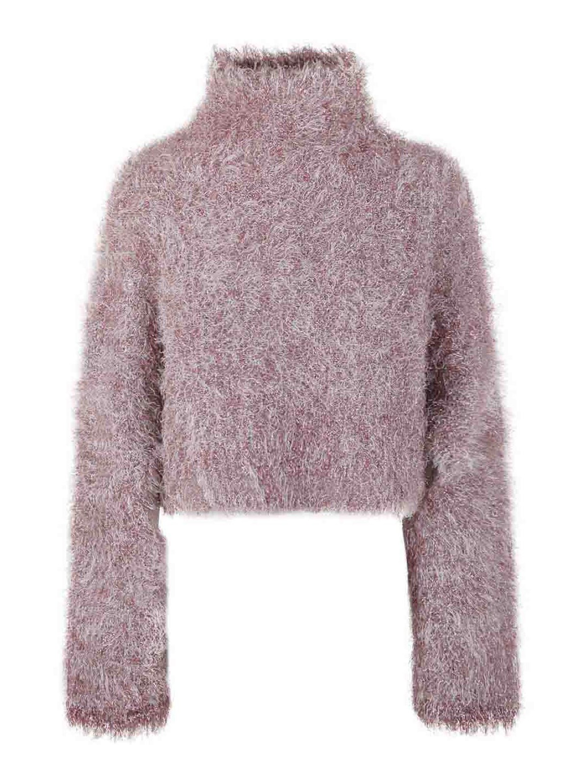 Jw Anderson Cropped Cutout Jumper In Pink