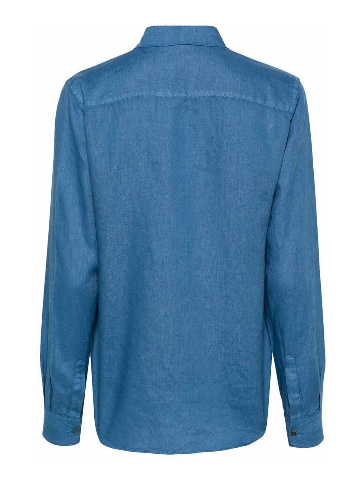 Shop Aspesi Blue Shirt
