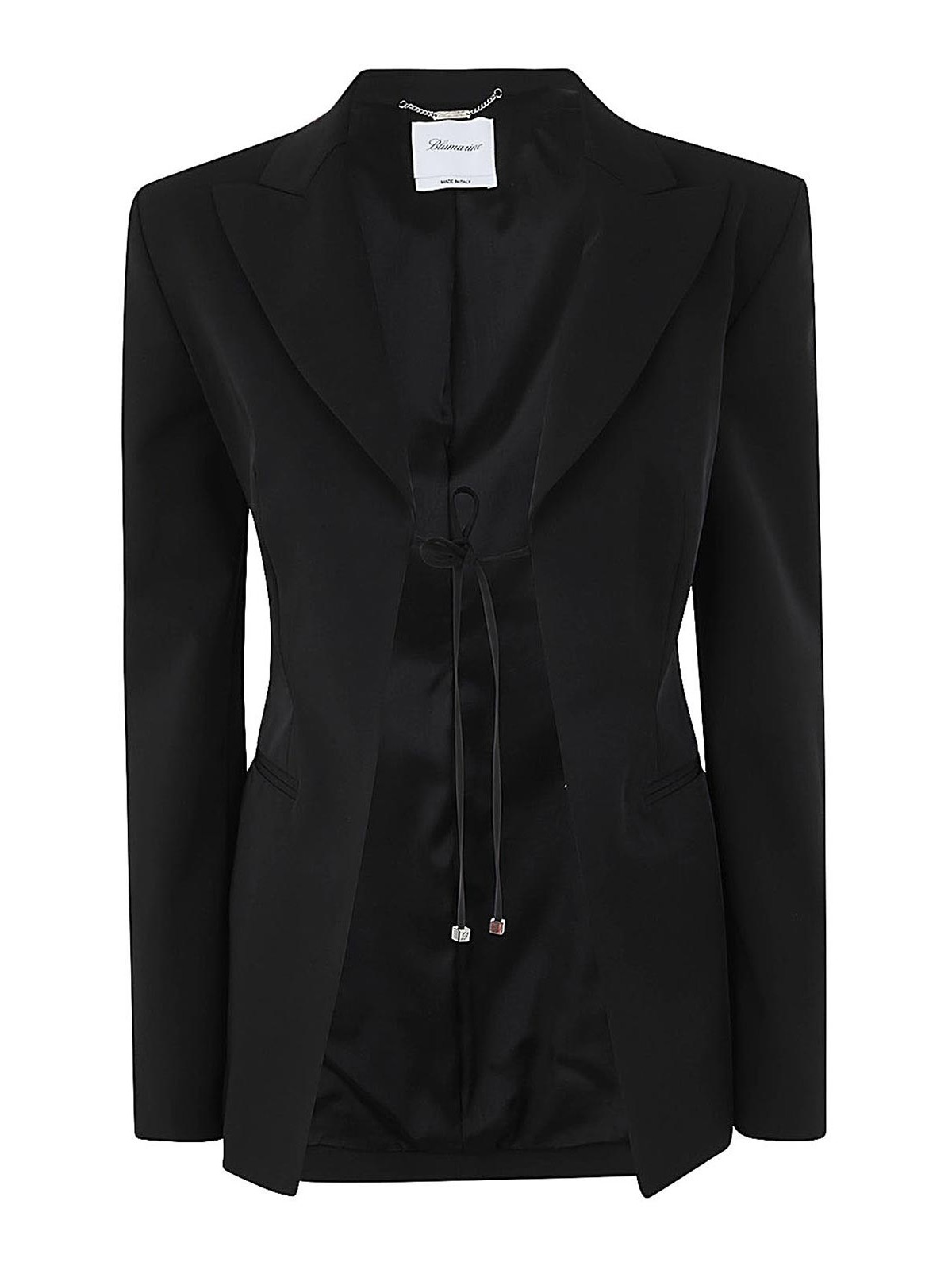 Blumarine Single Breasted Jacket In Black