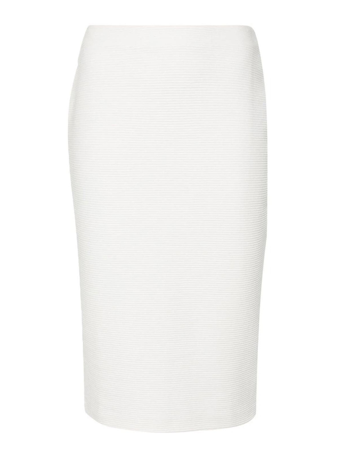 Shop Emporio Armani Longuette Skirt In White