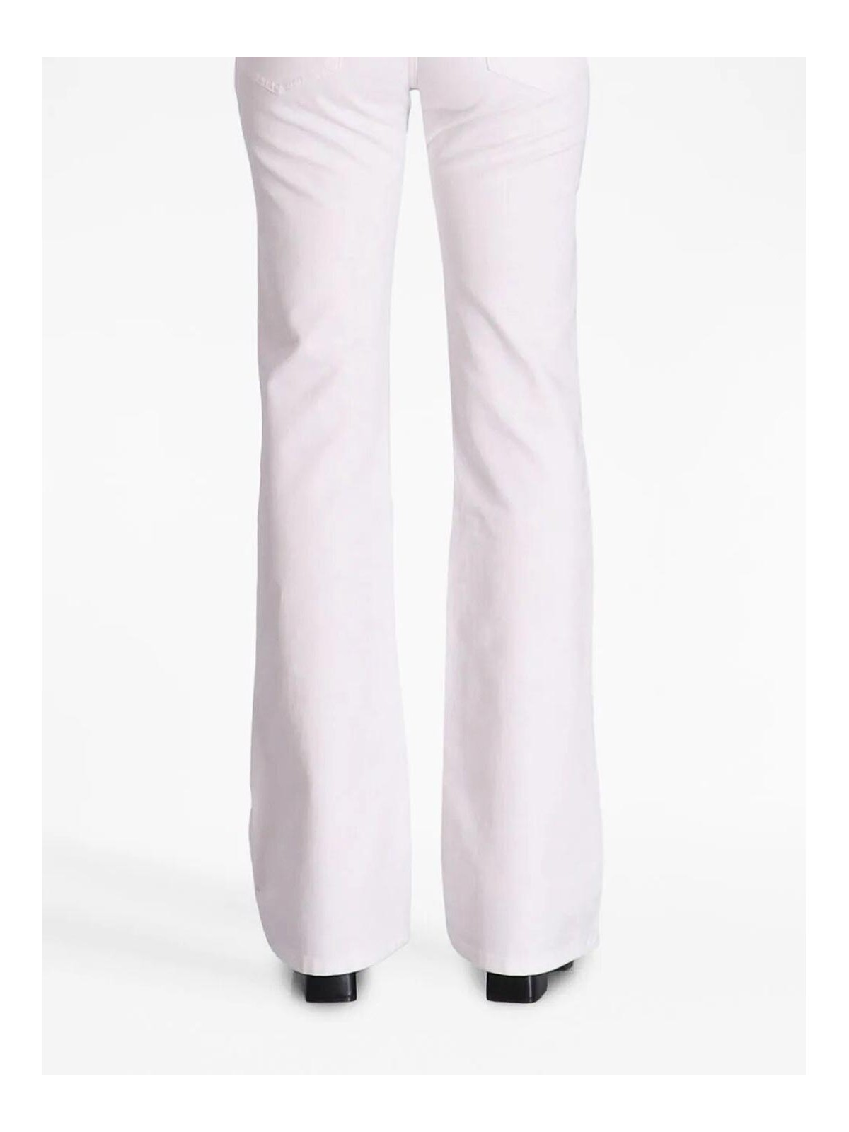 Shop Emporio Armani Flared Jeans In White