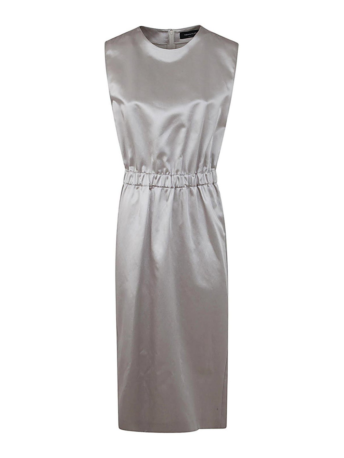 Fabiana Filippi Sleeveless Midi Dress In Grey