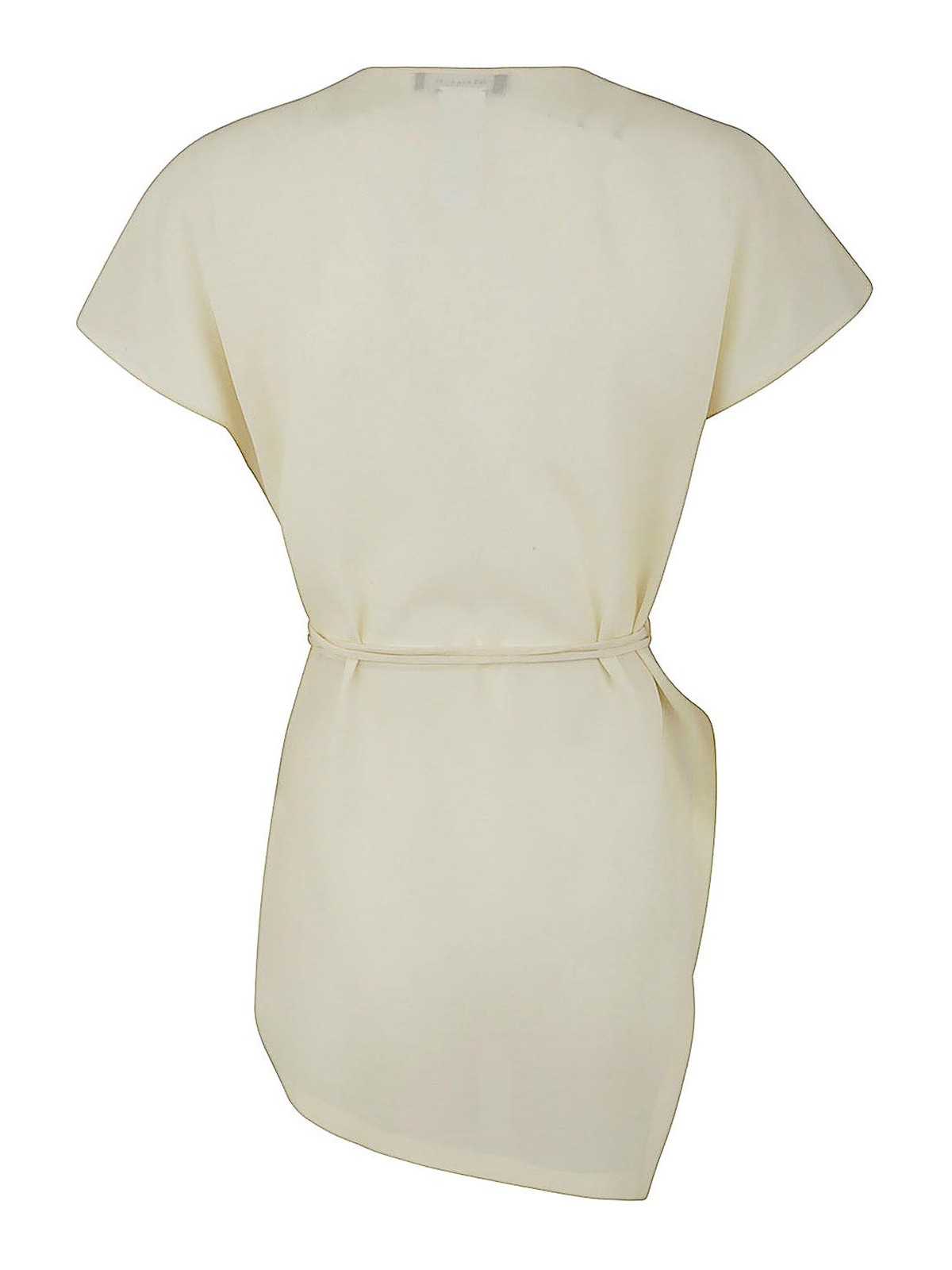 Shop Fabiana Filippi Asymmetric Shirt In White