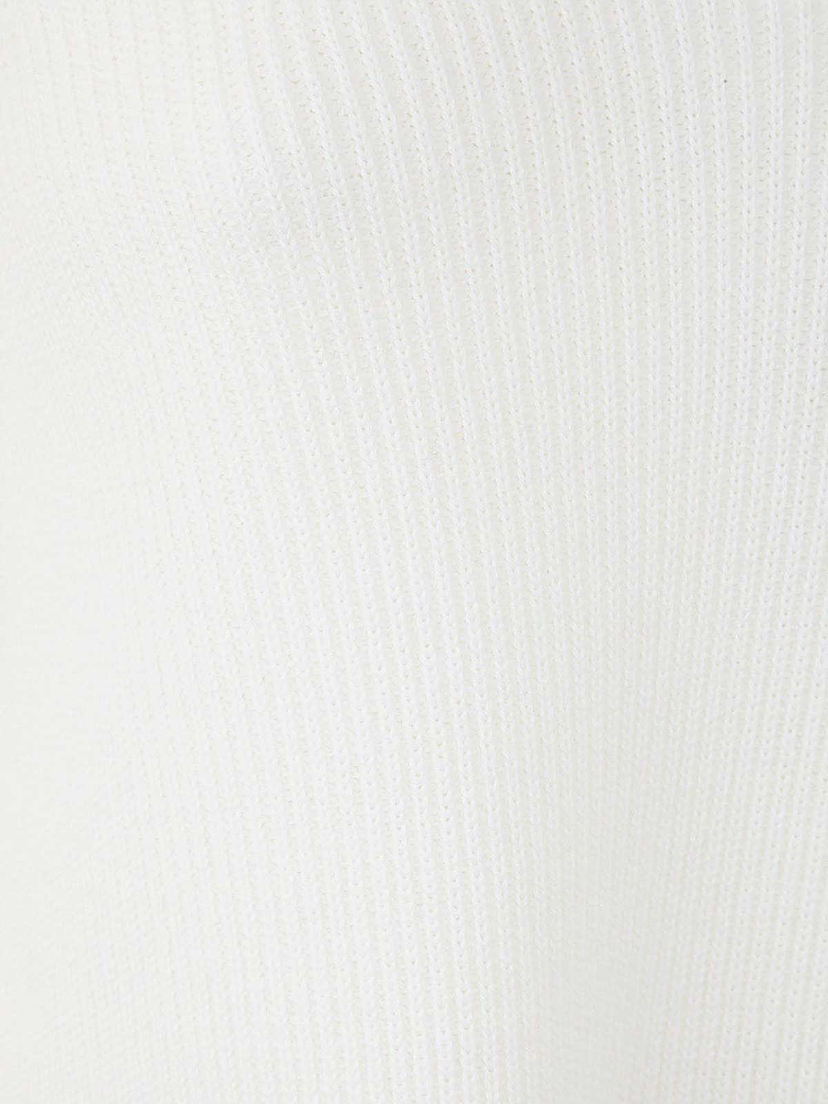Shop Fabiana Filippi Suéter Con Cuello De Pico - Blanco In White