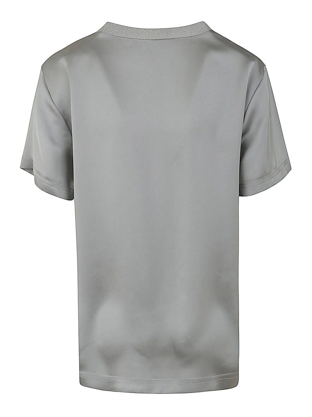 Shop Fabiana Filippi Viscose T-shirt In Grey