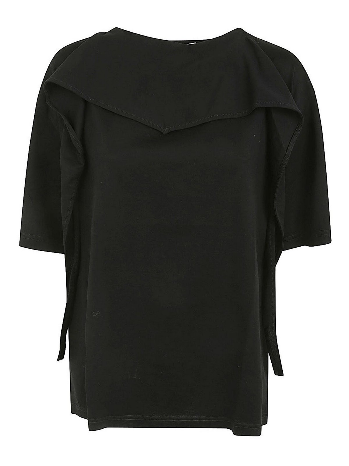 Lemaire T-shirt With Foulard In Black