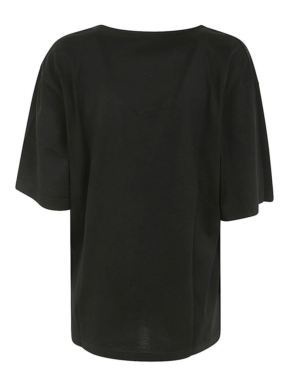 Shop Lemaire T-shirt With Foulard In Black