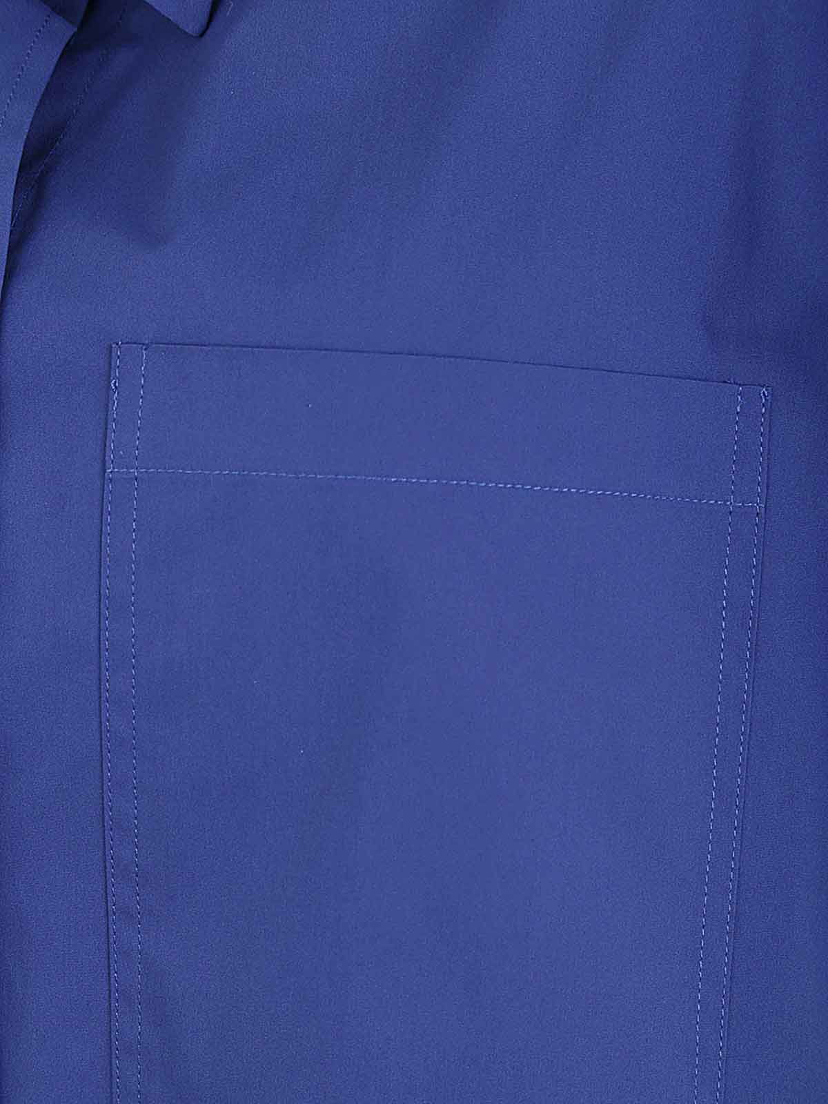 Shop Liviana Conti Cape Shirt In Blue